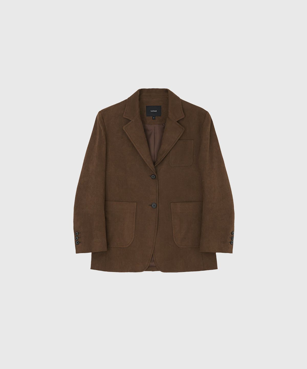 룩캐스트(LOOKAST) 앤써니 싱글 스웨이드 자켓_브라운 / ANTHONY SINGLE SUEDE JACKET_BROWN