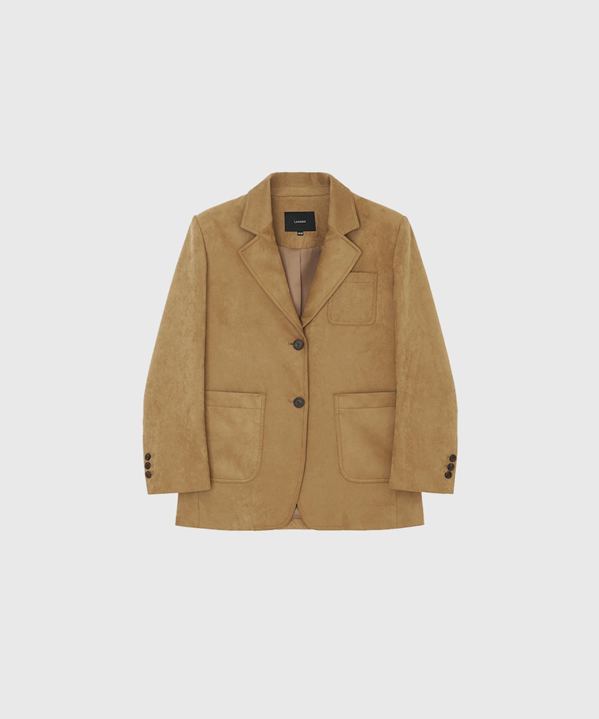룩캐스트(LOOKAST) 앤써니 싱글 스웨이드 자켓_베이지 / ANTHONY SINGLE SUEDE JACKET_BEIGE