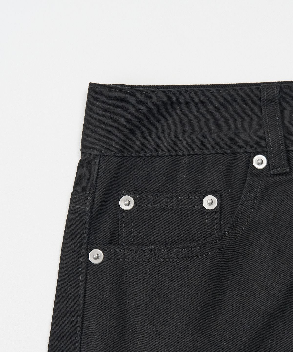 토피(TOFFEE) 더블니 턱 와이드 팬츠 (BLACK)