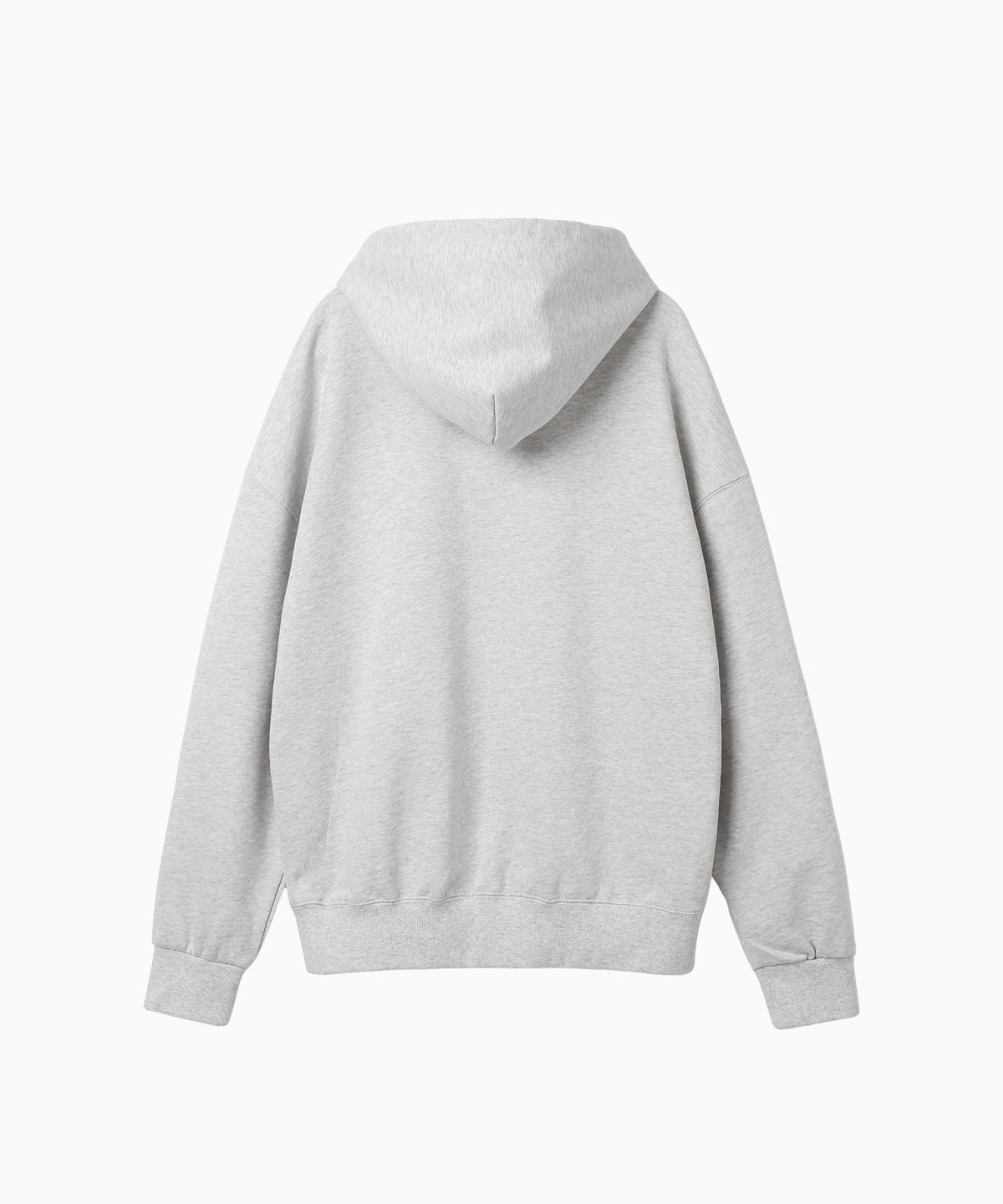 미나수(MENASOO) For Rest Run Basic Hoodie_White Melange