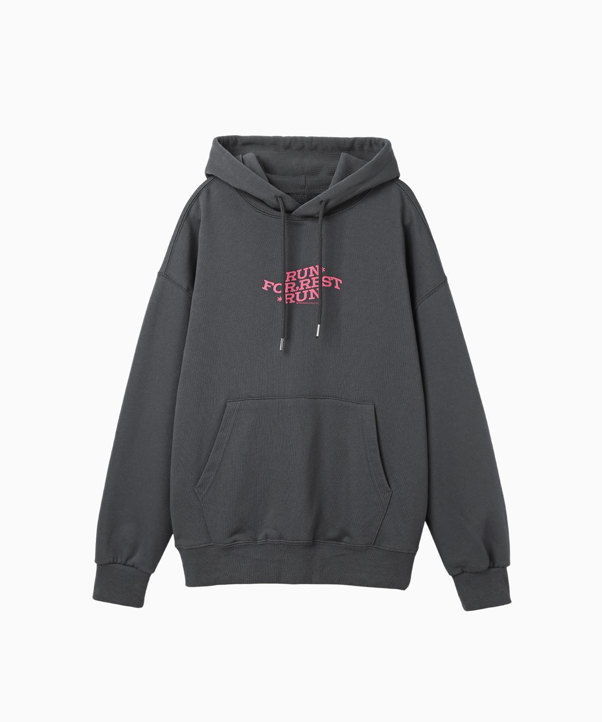 미나수(MENASOO) For Rest Run Basic Hoodie_Charcoal