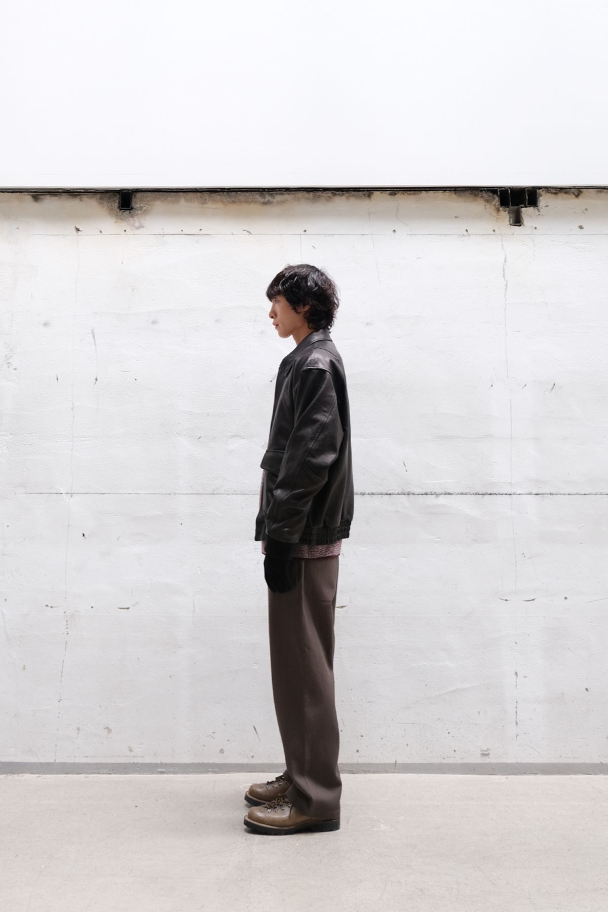 홀리선(HORLISUN) Maverick A-2 Leather Jacket Black