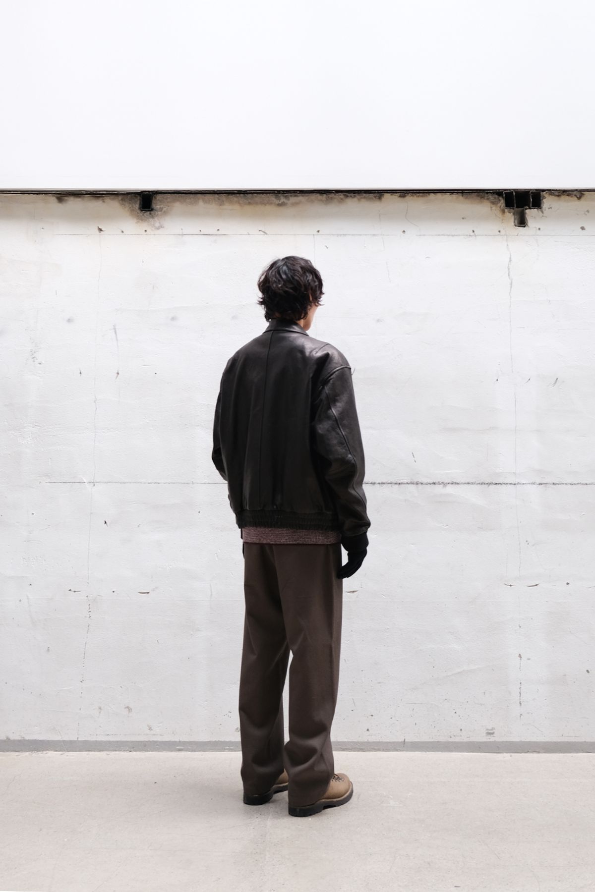 홀리선(HORLISUN) Maverick A-2 Leather Jacket Black
