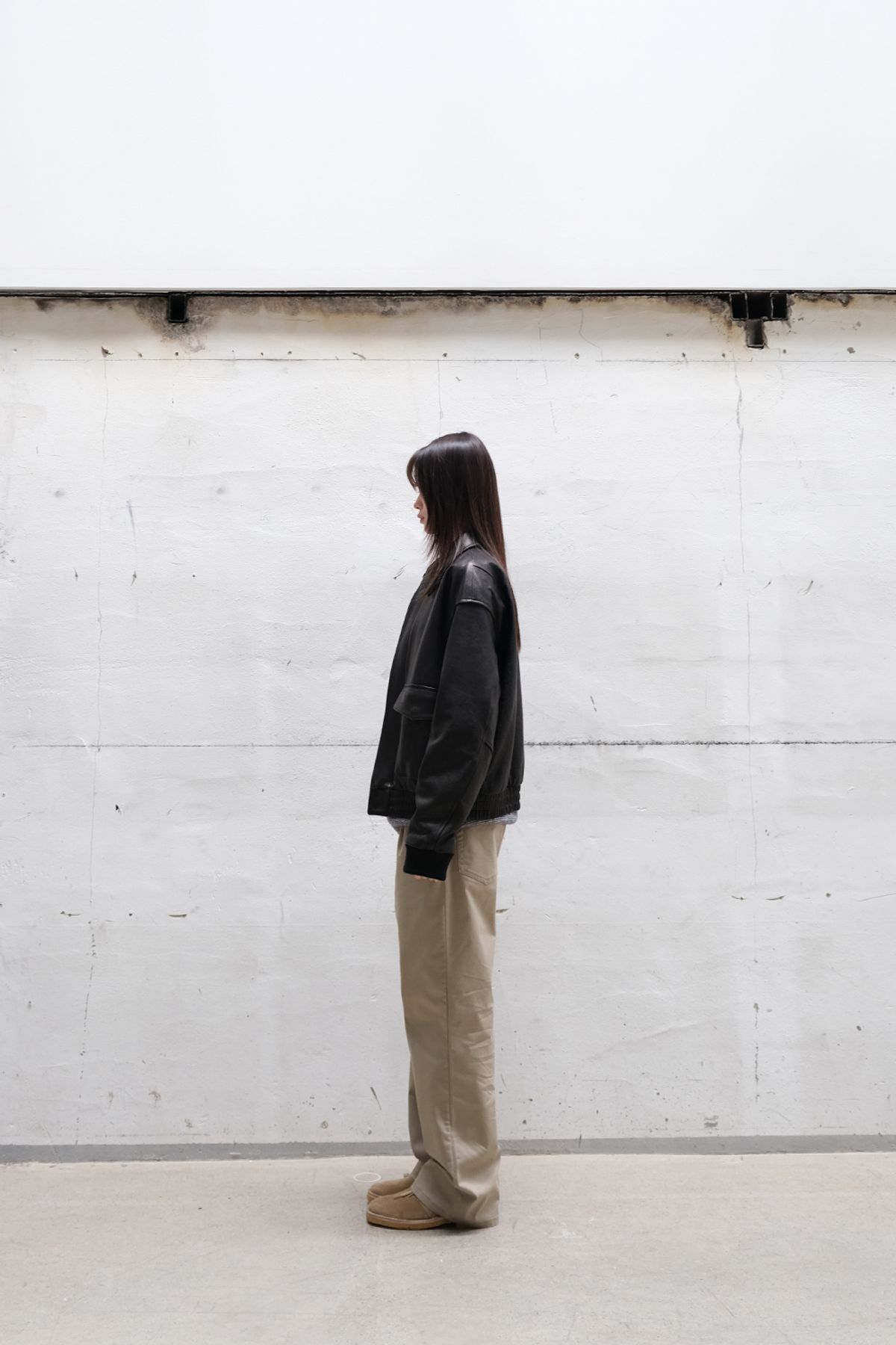 홀리선(HORLISUN) Maverick A-2 Leather Jacket Black
