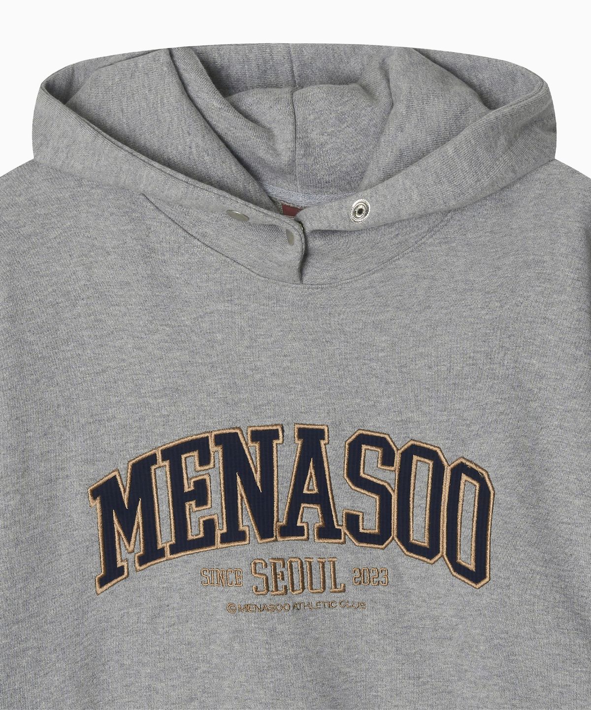 미나수(MENASOO) MNS Seoul Hoodie_Gray Melange