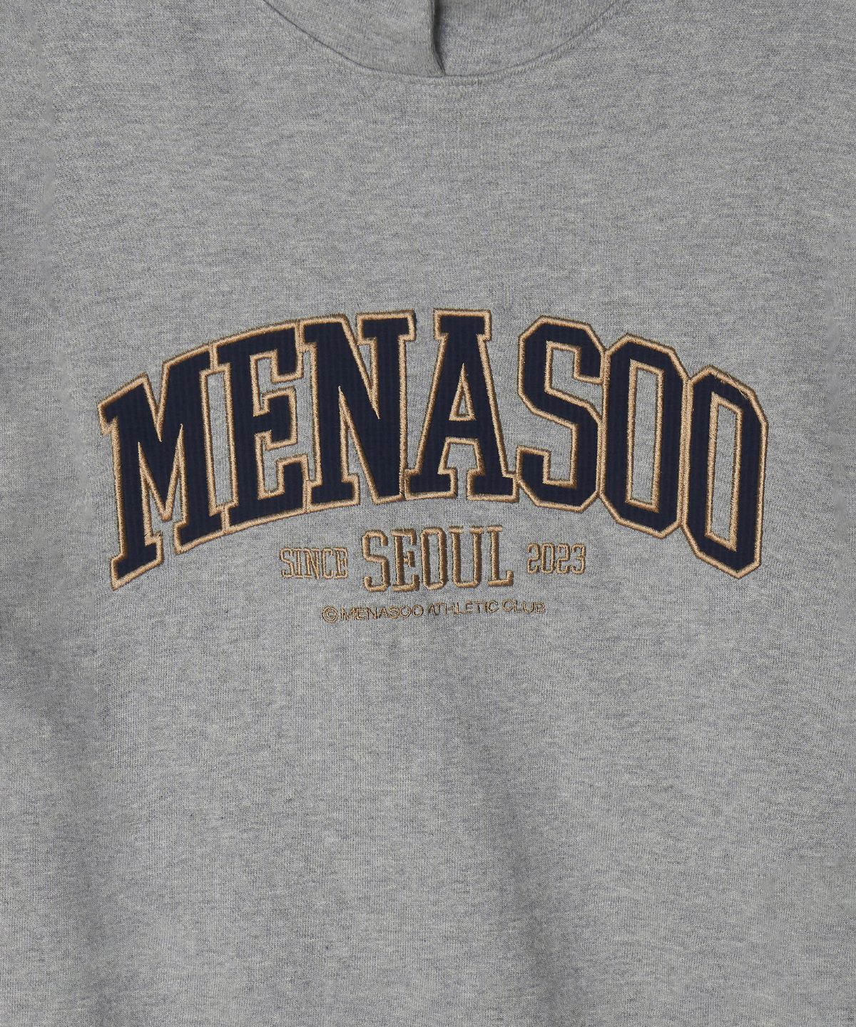 미나수(MENASOO) MNS Seoul Hoodie_Gray Melange