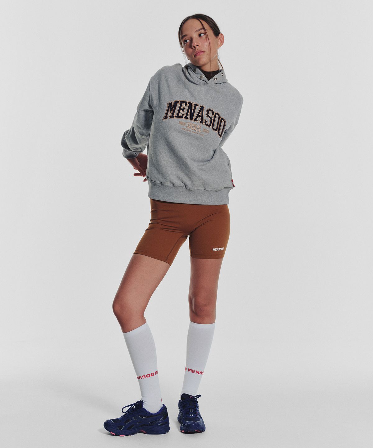 미나수(MENASOO) MNS Seoul Hoodie_Gray Melange
