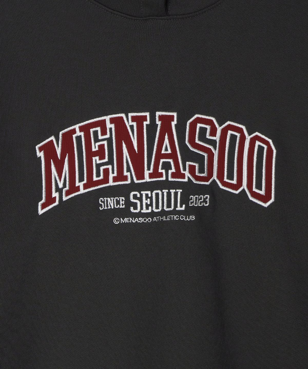 미나수(MENASOO) MNS Seoul Hoodie_Charcoal