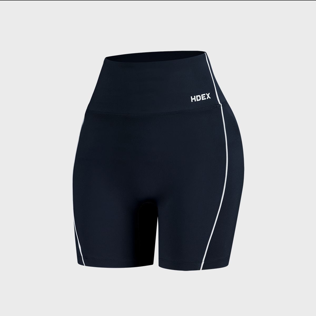 에이치덱스(HDEX) 우먼스 서포트 파이핑 3.5 바이커 쇼츠 (Navy)