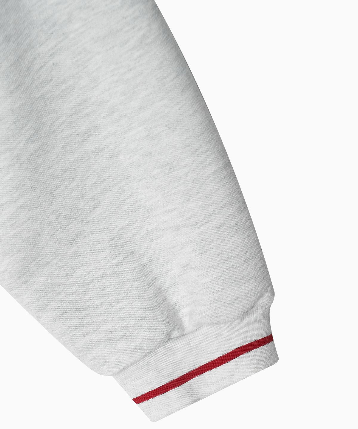 미나수(MENASOO) MNS Hard Cotton Vneck Sweatshirt_White Melange