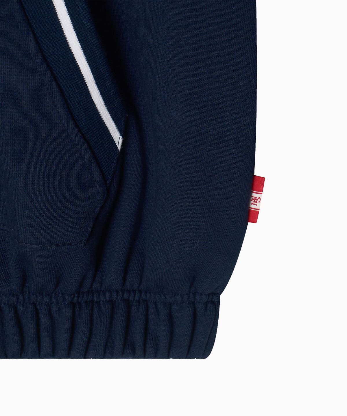 미나수(MENASOO) MNS Hard Cotton Vneck Sweatshirt_Navy