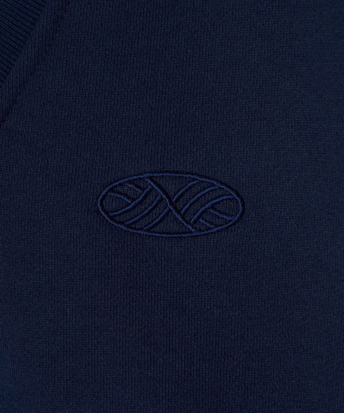 미나수(MENASOO) MNS Hard Cotton Vneck Sweatshirt_Navy