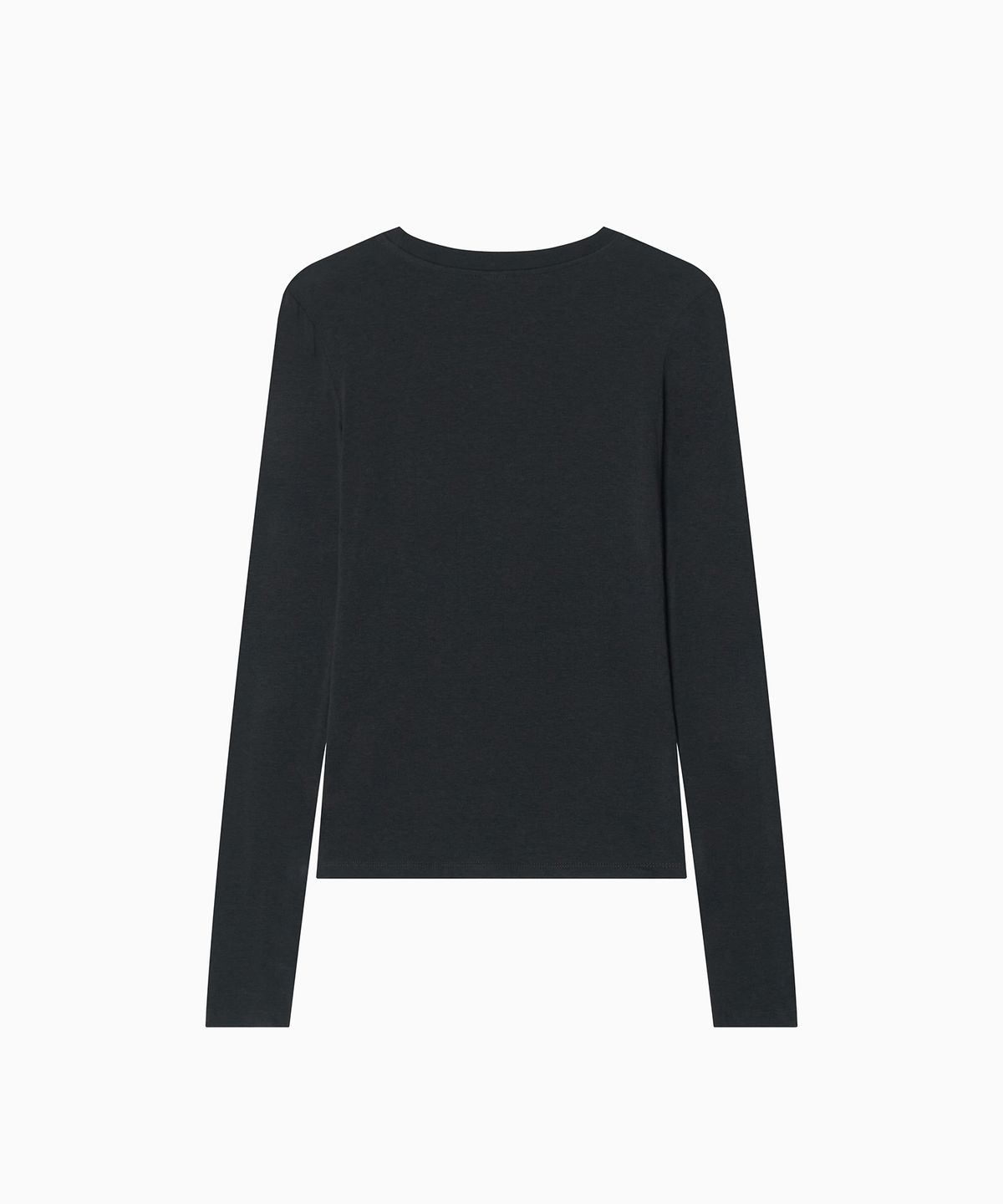 미나수(MENASOO) MNS Soft Fitted Long T Shirt_Charcoal