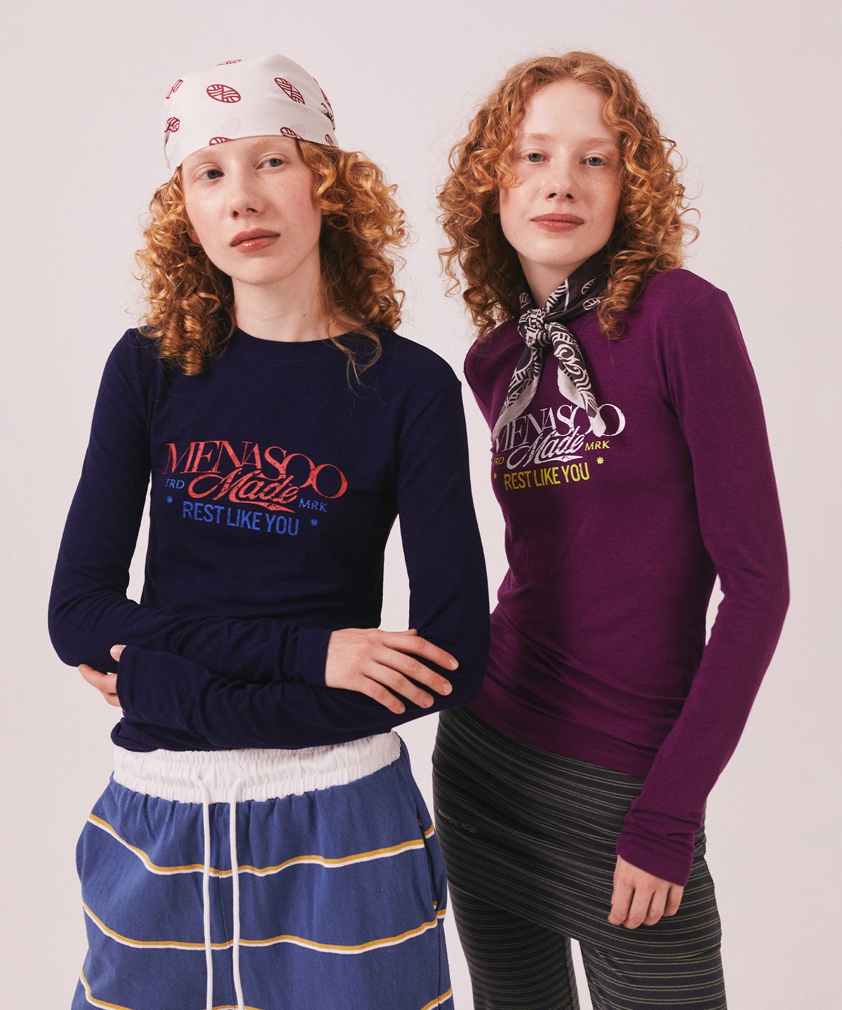 미나수(MENASOO) MNS Soft Fitted Long T Shirt_Purple