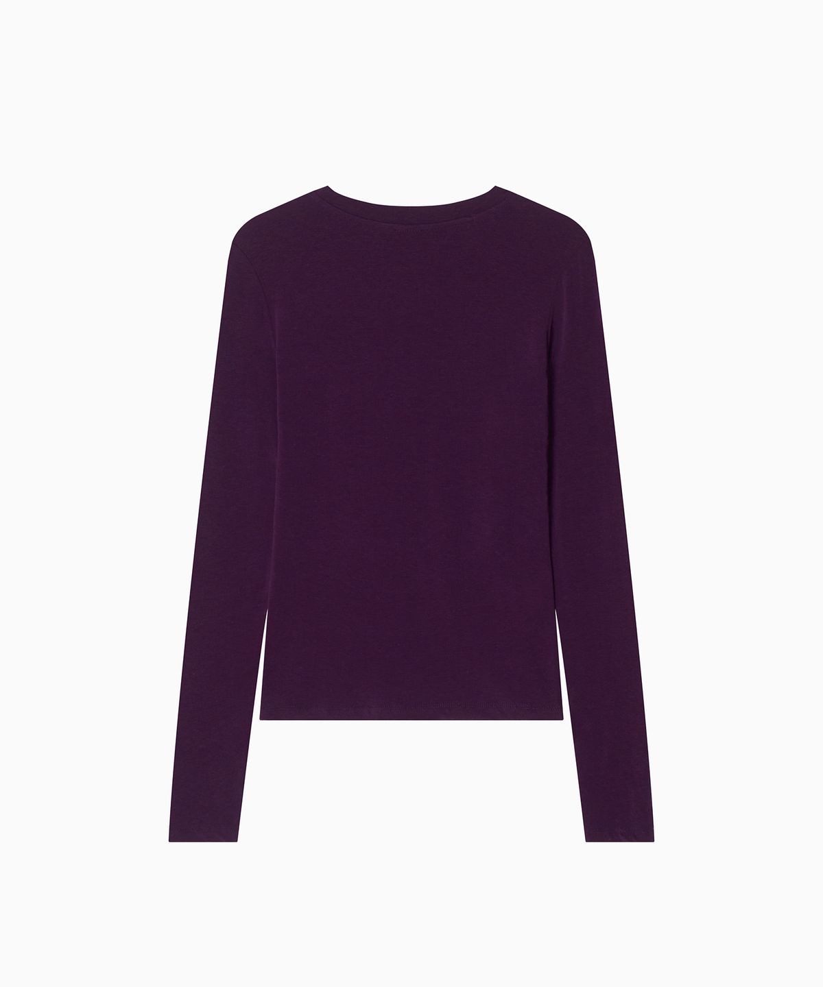미나수(MENASOO) MNS Soft Fitted Long T Shirt_Purple