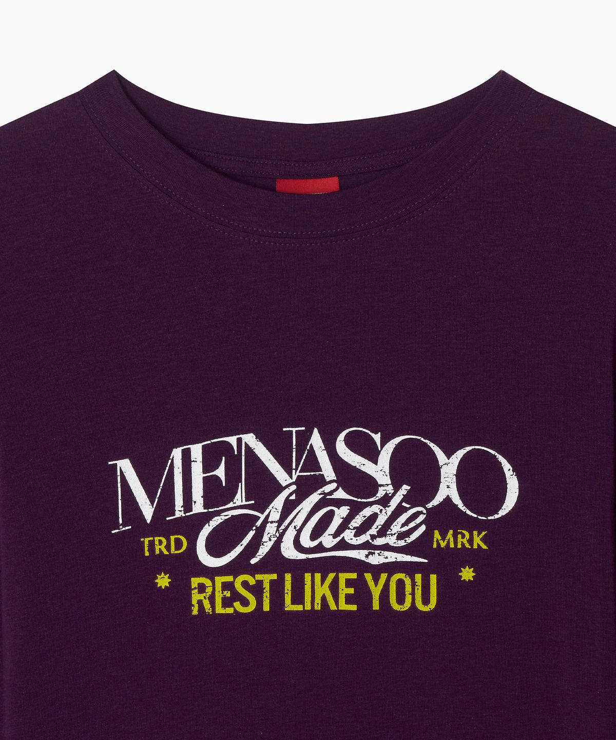 미나수(MENASOO) MNS Soft Fitted Long T Shirt_Purple