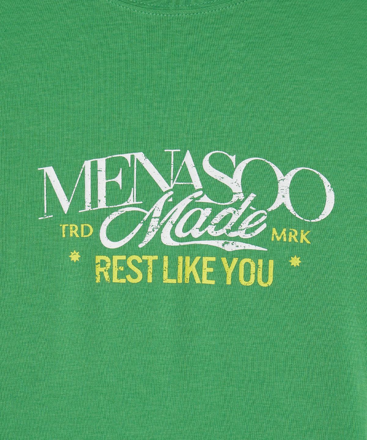 미나수(MENASOO) MNS Soft Fitted Long T Shirt_Green
