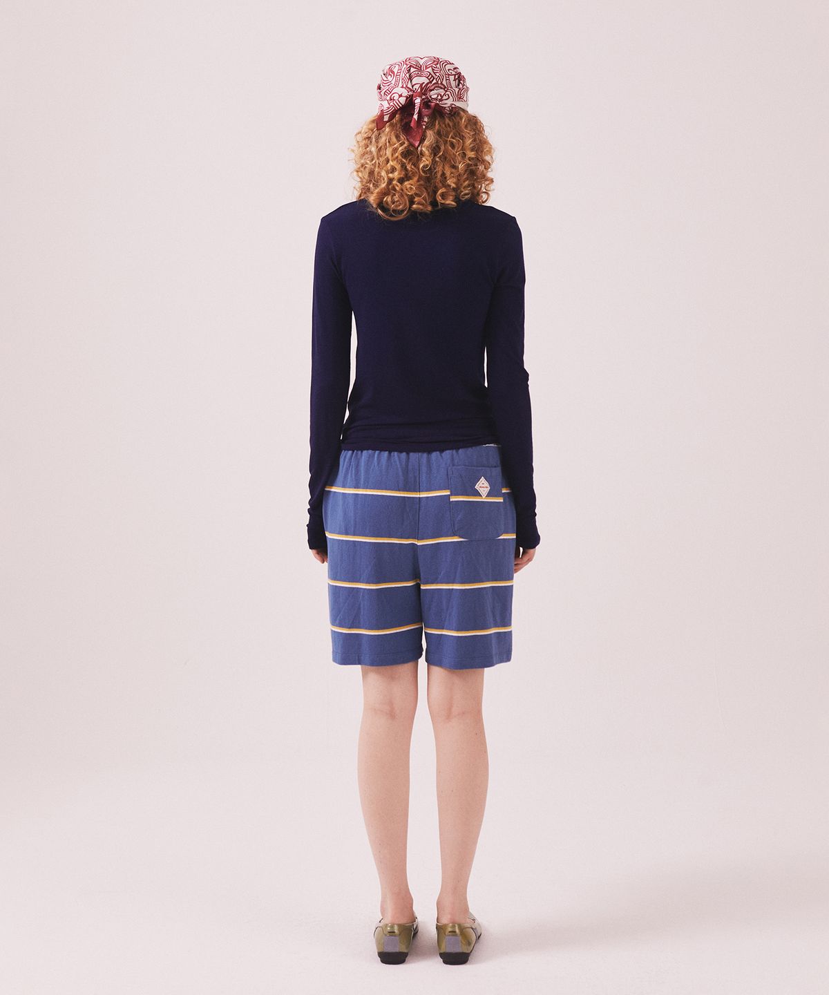 미나수(MENASOO) MNS Soft Fitted Long T Shirt_Navy