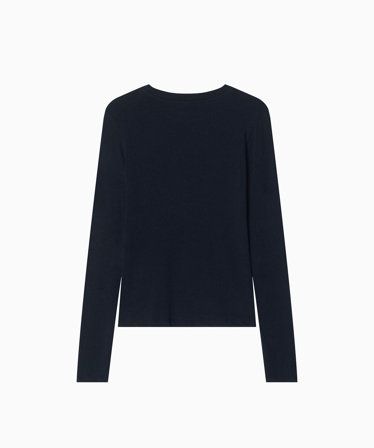 미나수(MENASOO) MNS Soft Fitted Long T Shirt_Navy