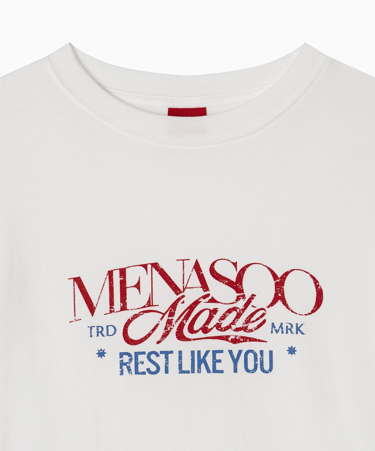 미나수(MENASOO) MNS Soft Fitted Long T Shirt_White