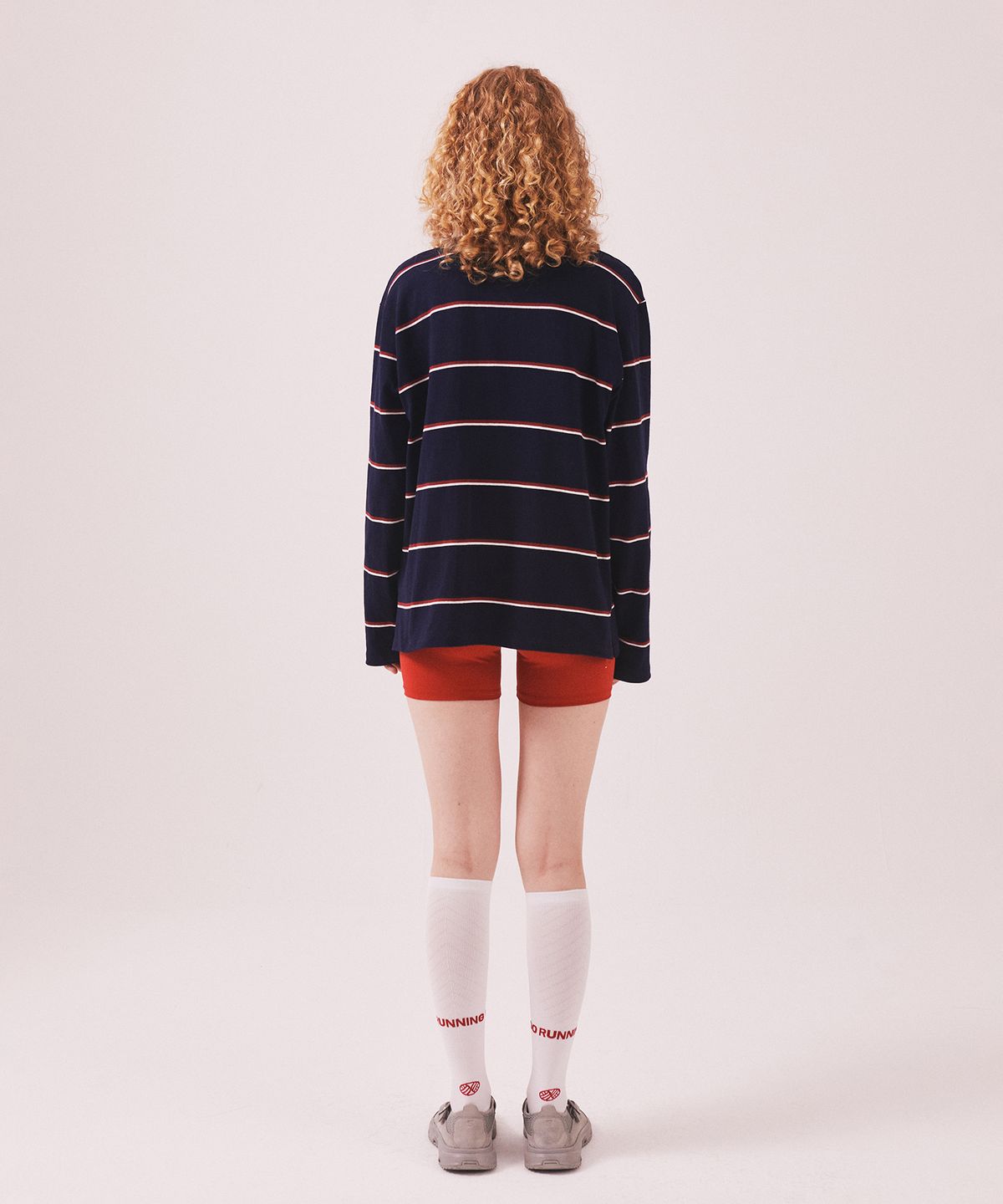 미나수(MENASOO) MNS Striped Cotton Collar T Shirt_Navy