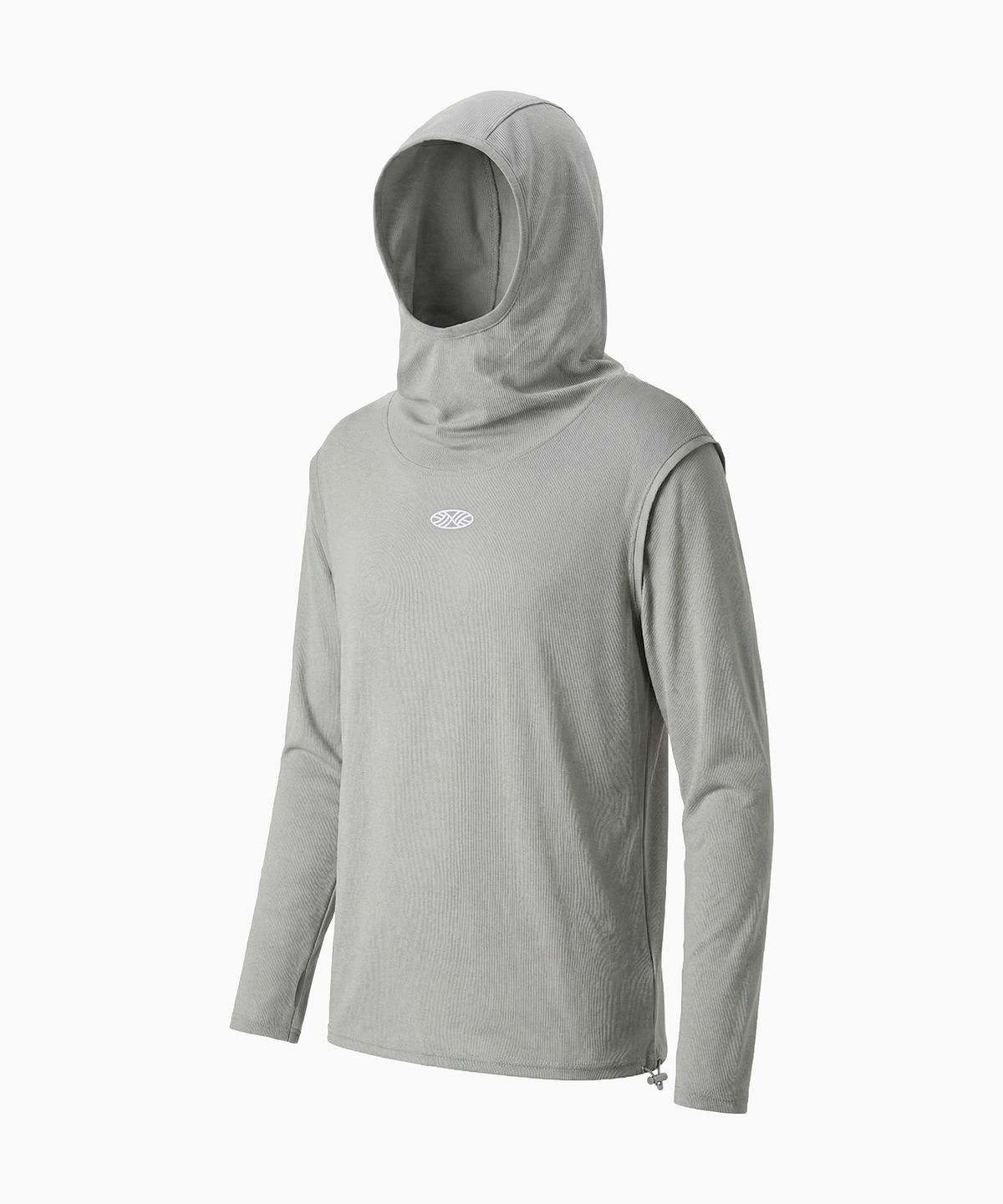 미나수(MENASOO) MNS Running Highneck Hoodie_Gray
