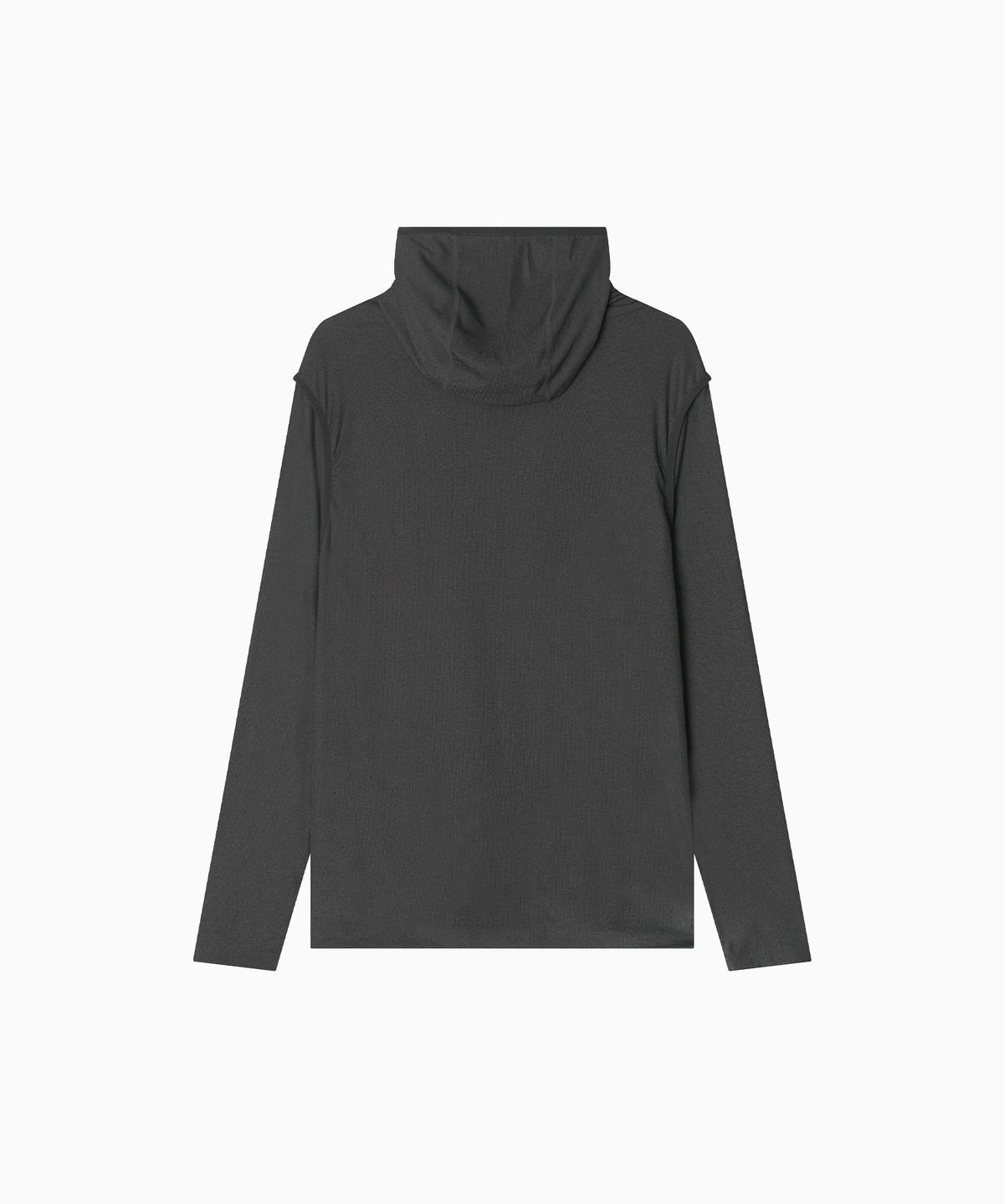 미나수(MENASOO) MNS Running Highneck Hoodie_Charcoal