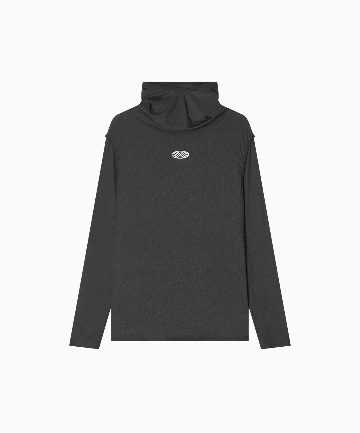 미나수(MENASOO) MNS Running Highneck Hoodie_Charcoal