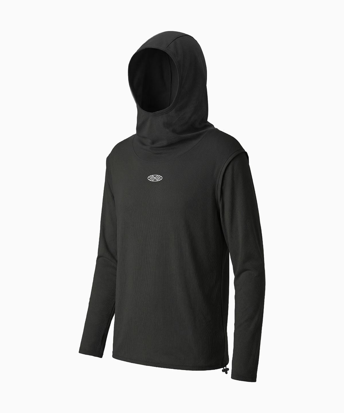 미나수(MENASOO) MNS Running Highneck Hoodie_Charcoal