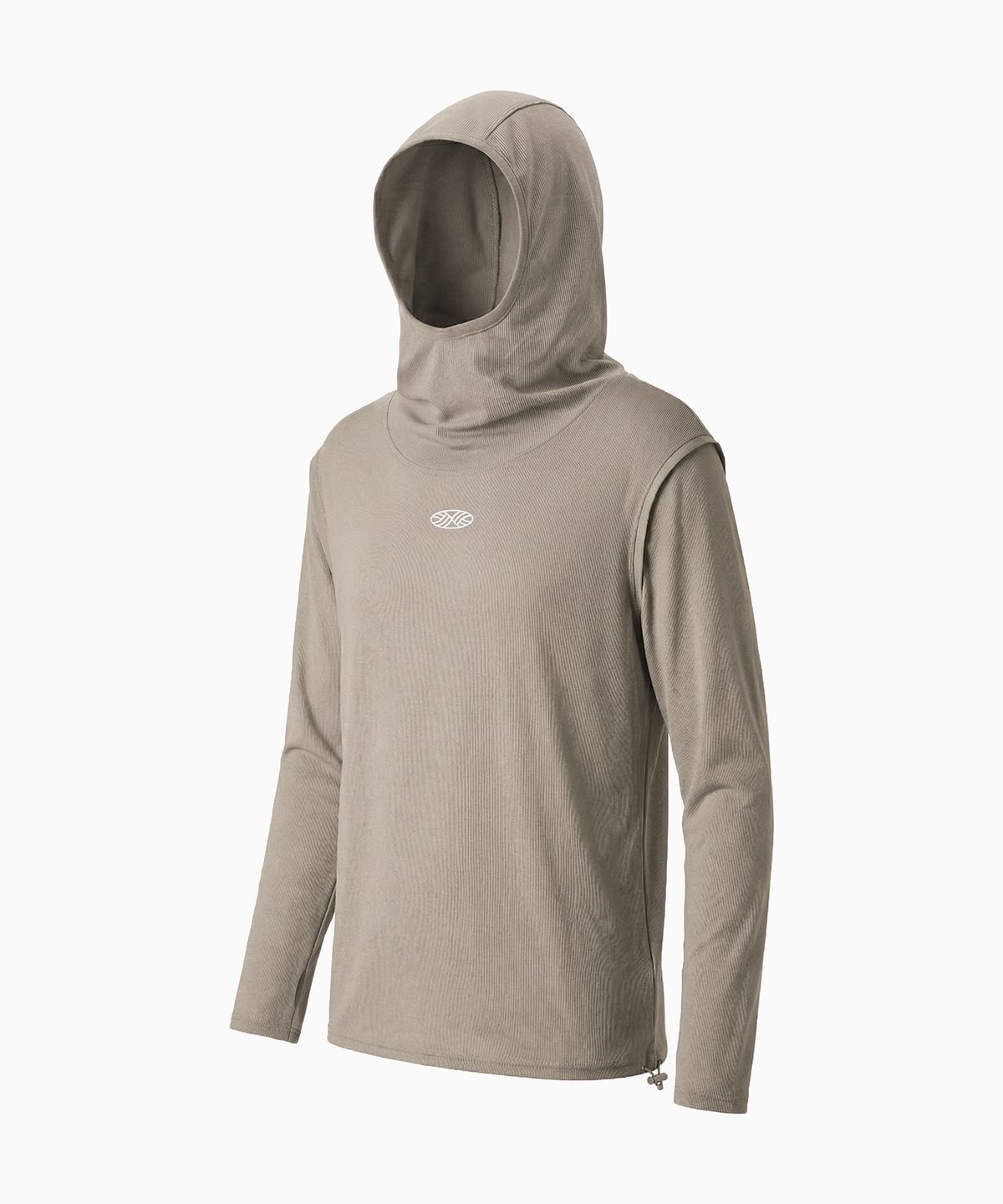 미나수(MENASOO) MNS Running Highneck Hoodie_Beige