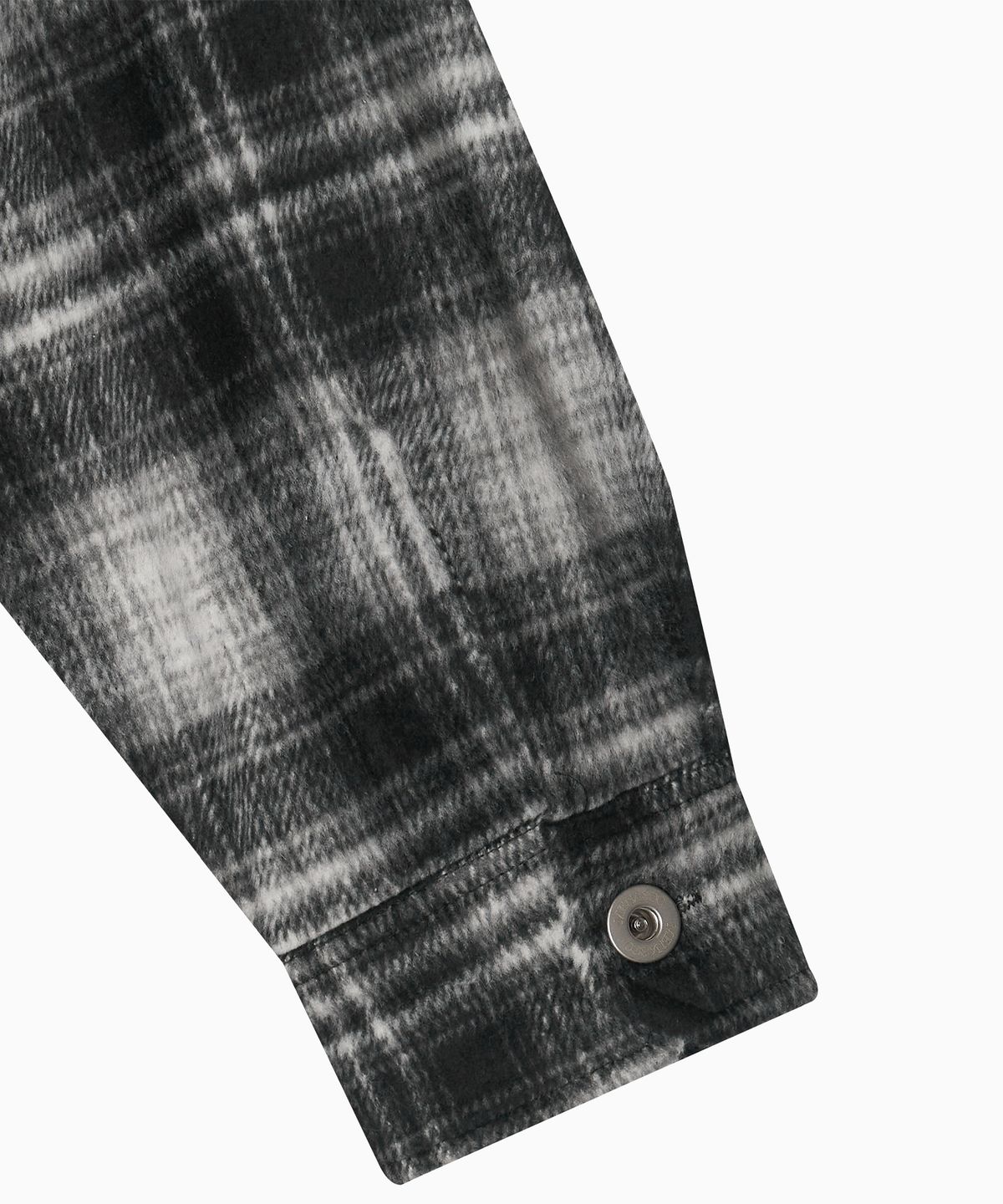미나수(MENASOO) MNS Classic Check Oversized Shirt Jacket_Black