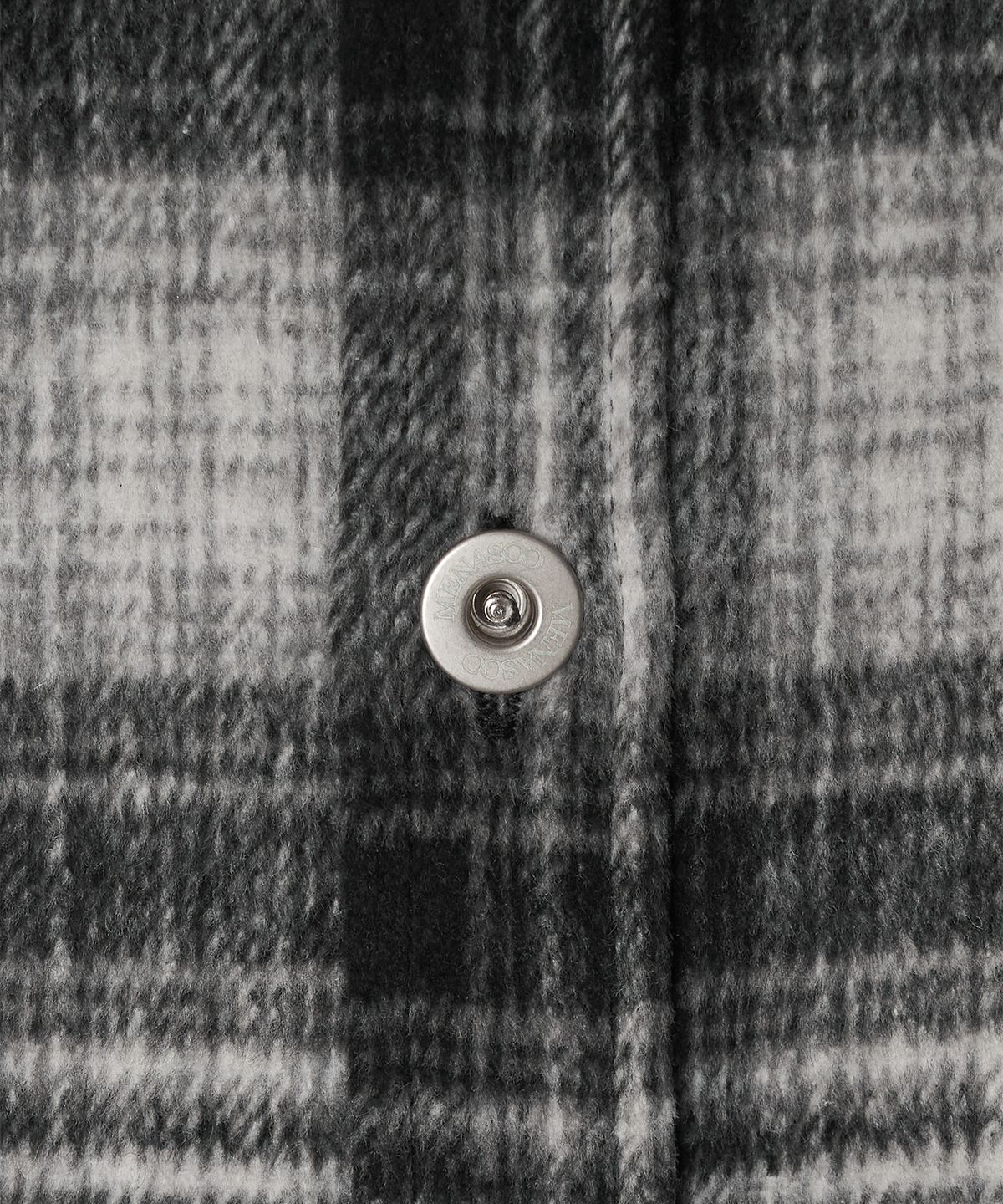 미나수(MENASOO) MNS Classic Check Oversized Shirt Jacket_Black