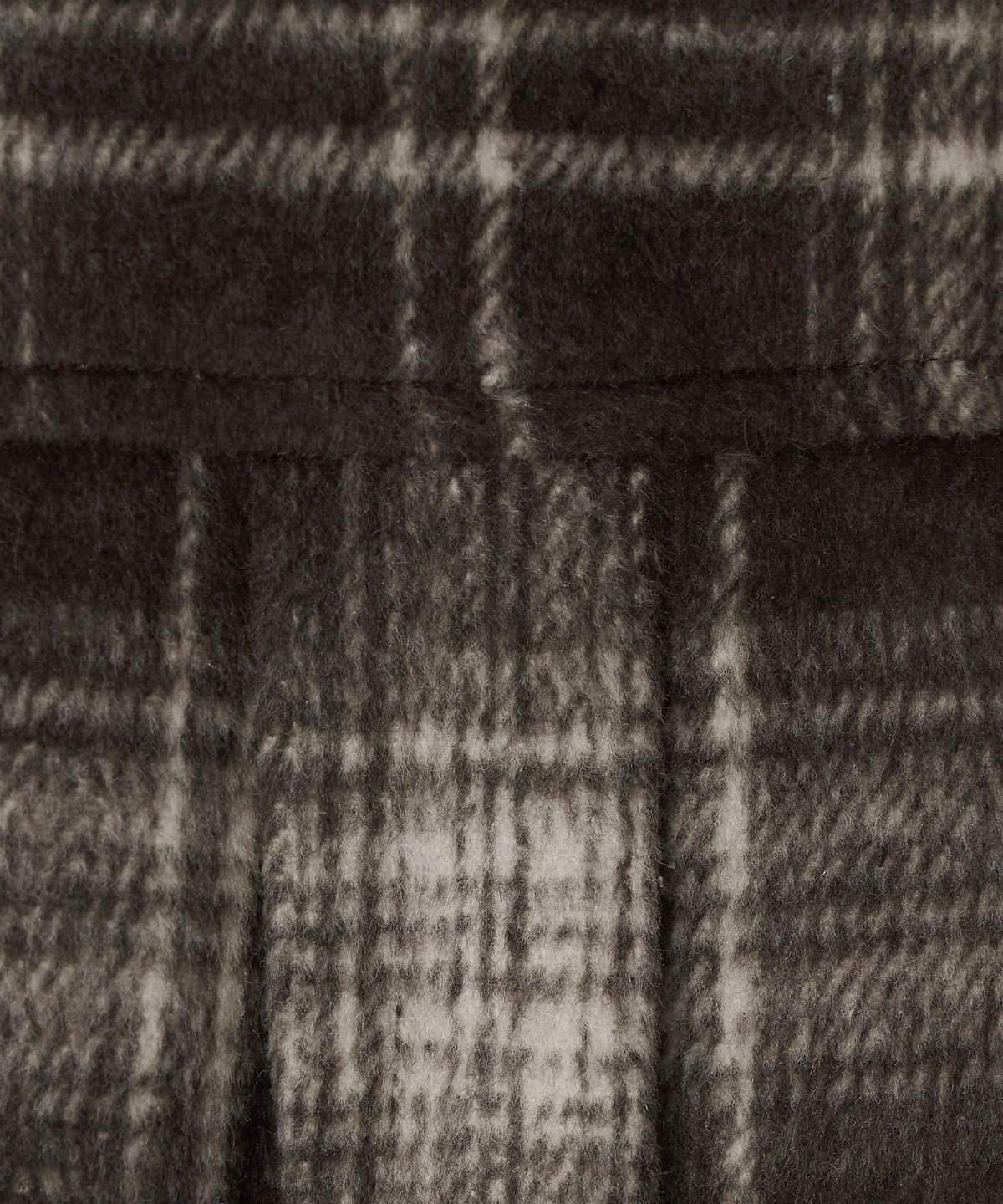 미나수(MENASOO) MNS Classic Check Oversized Shirt Jacket_Brown