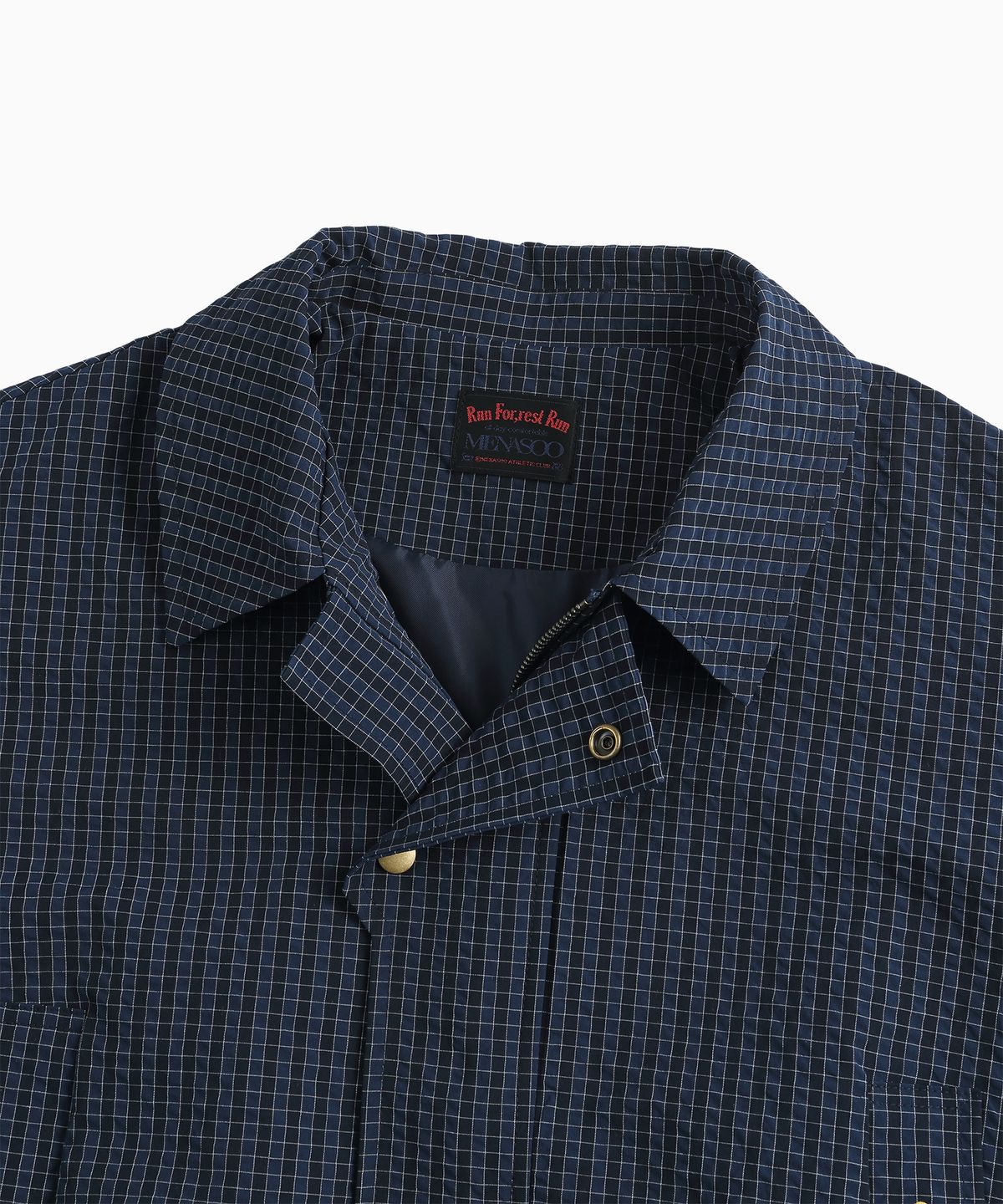 미나수(MENASOO) MNS Classic Check Jacket_Navy
