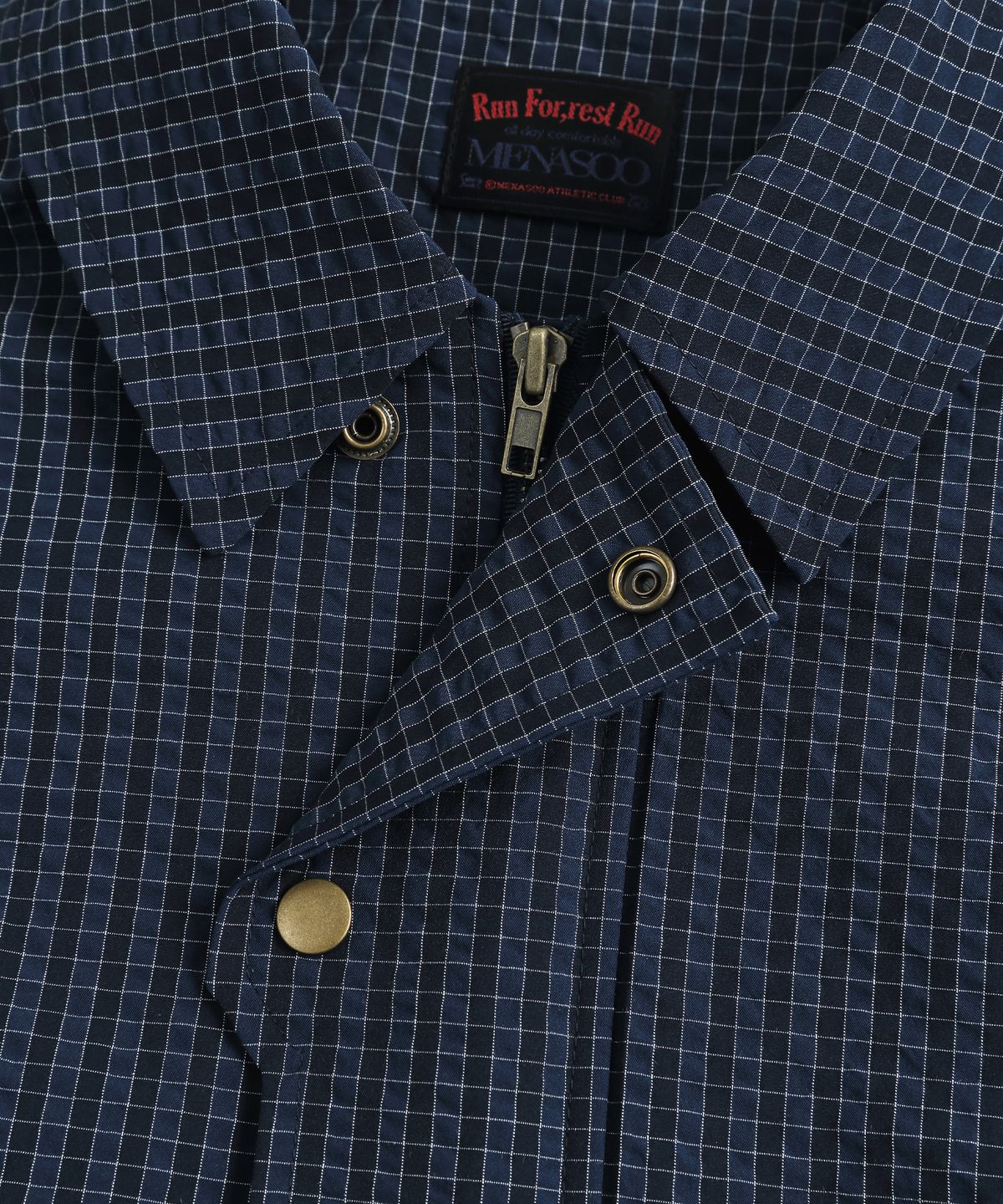미나수(MENASOO) MNS Classic Check Jacket_Navy