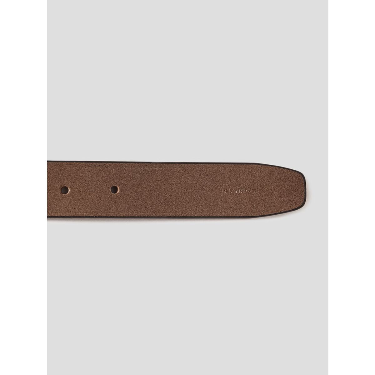 빈폴 액세서리(BEANPOLE ACCESSORY) 통가죽 슬림 라운드 버클 벨트   브릭