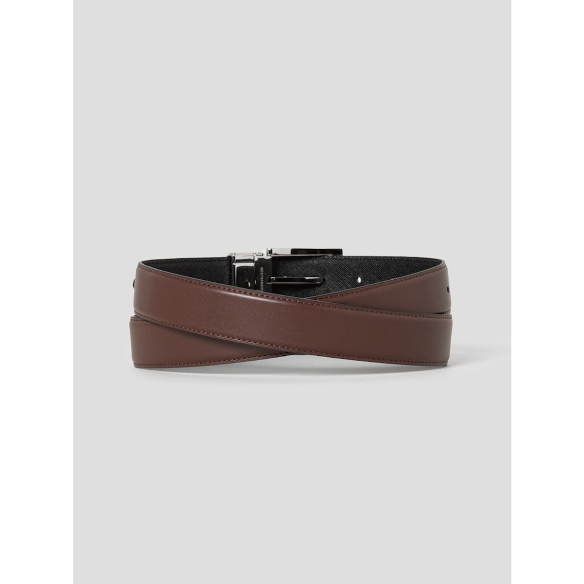 빈폴 액세서리(BEANPOLE ACCESSORY) 리버시블 사각 버클 벨트   브라운