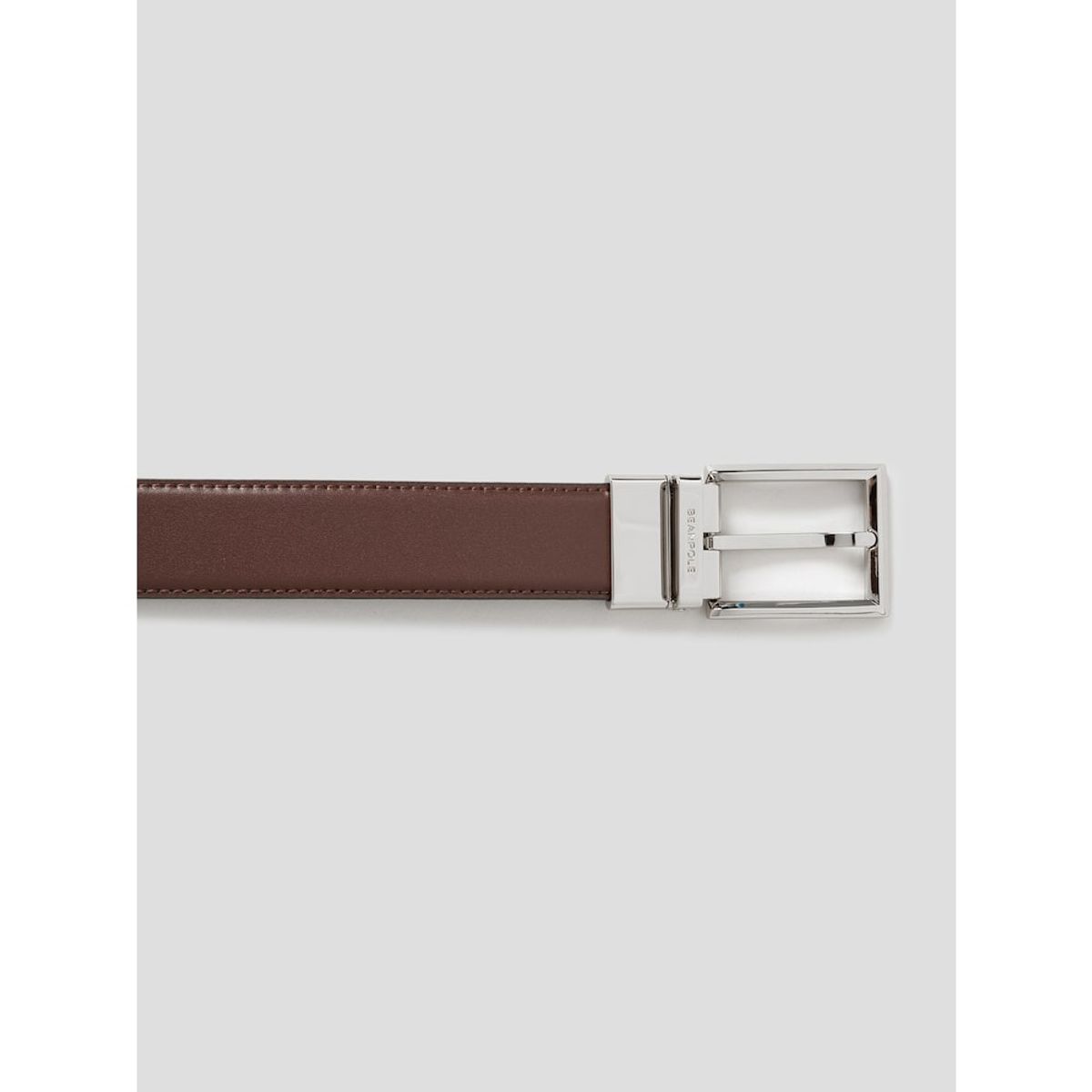 빈폴 액세서리(BEANPOLE ACCESSORY) 리버시블 사각 버클 벨트   브라운