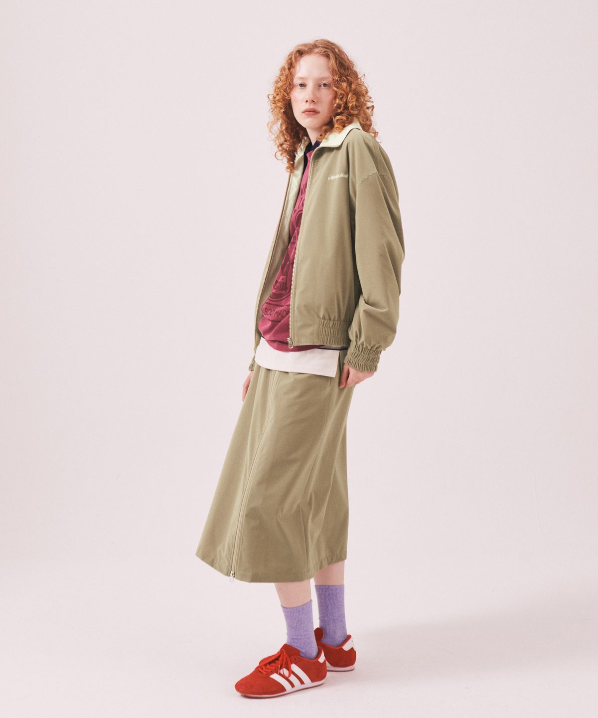미나수(MENASOO) Menasoo Made Corduroy Nylon Jacket_Beige