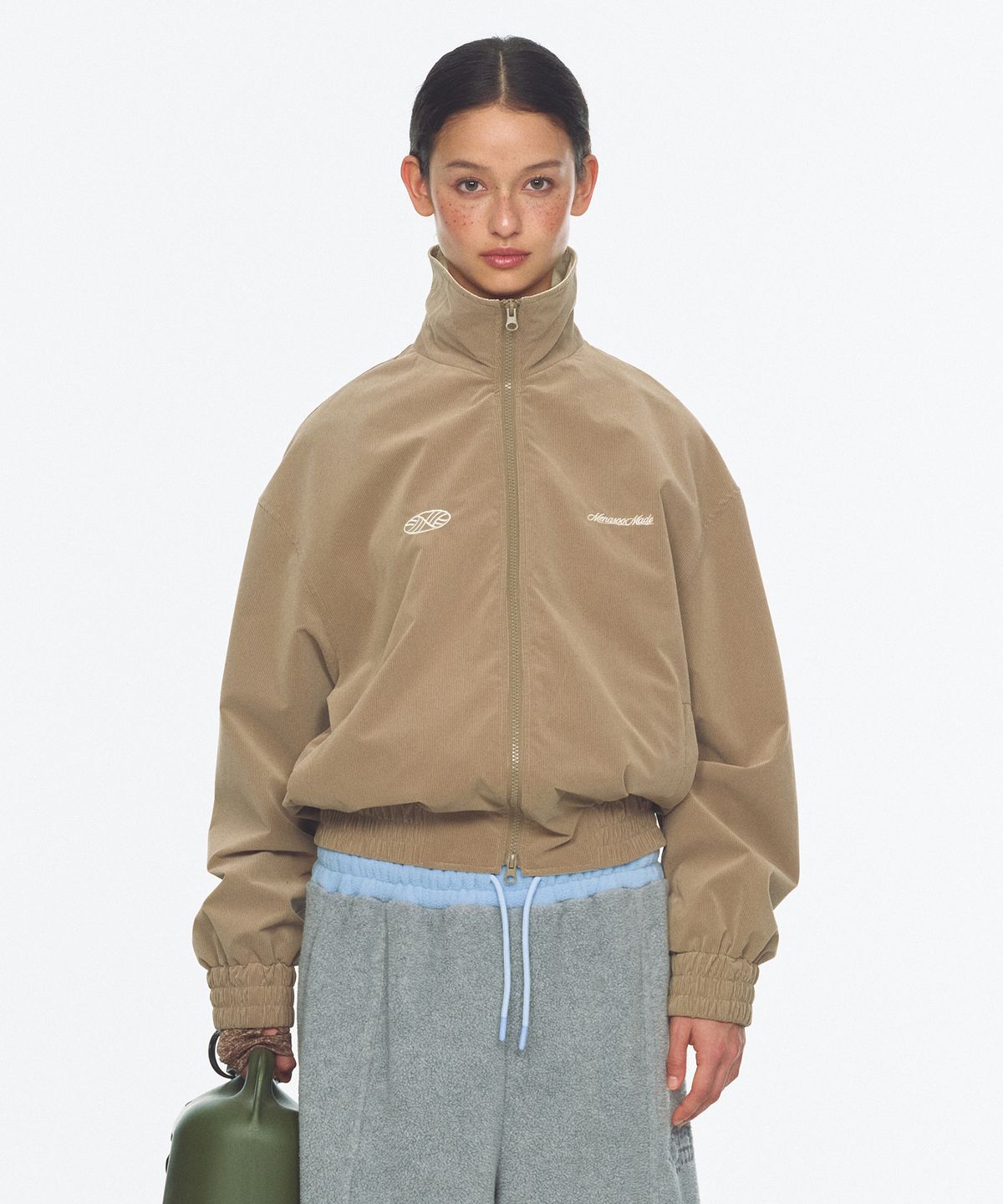 미나수(MENASOO) Menasoo Made Corduroy Nylon Jacket_Beige