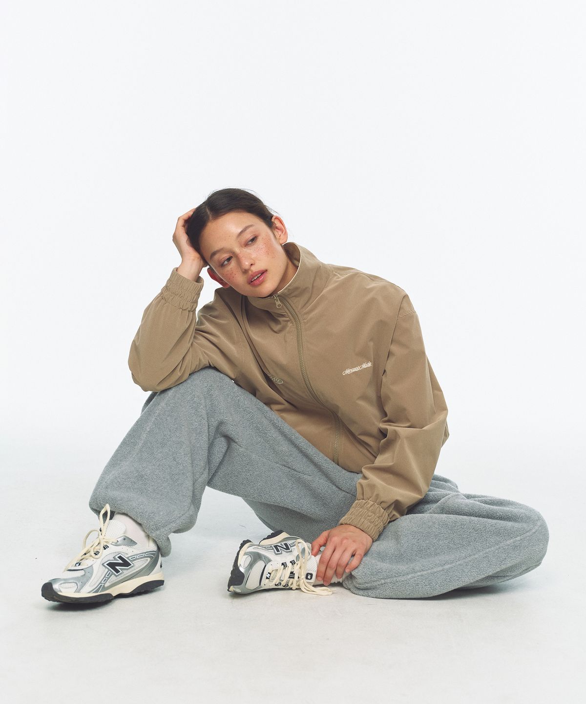 미나수(MENASOO) Menasoo Made Corduroy Nylon Jacket_Beige