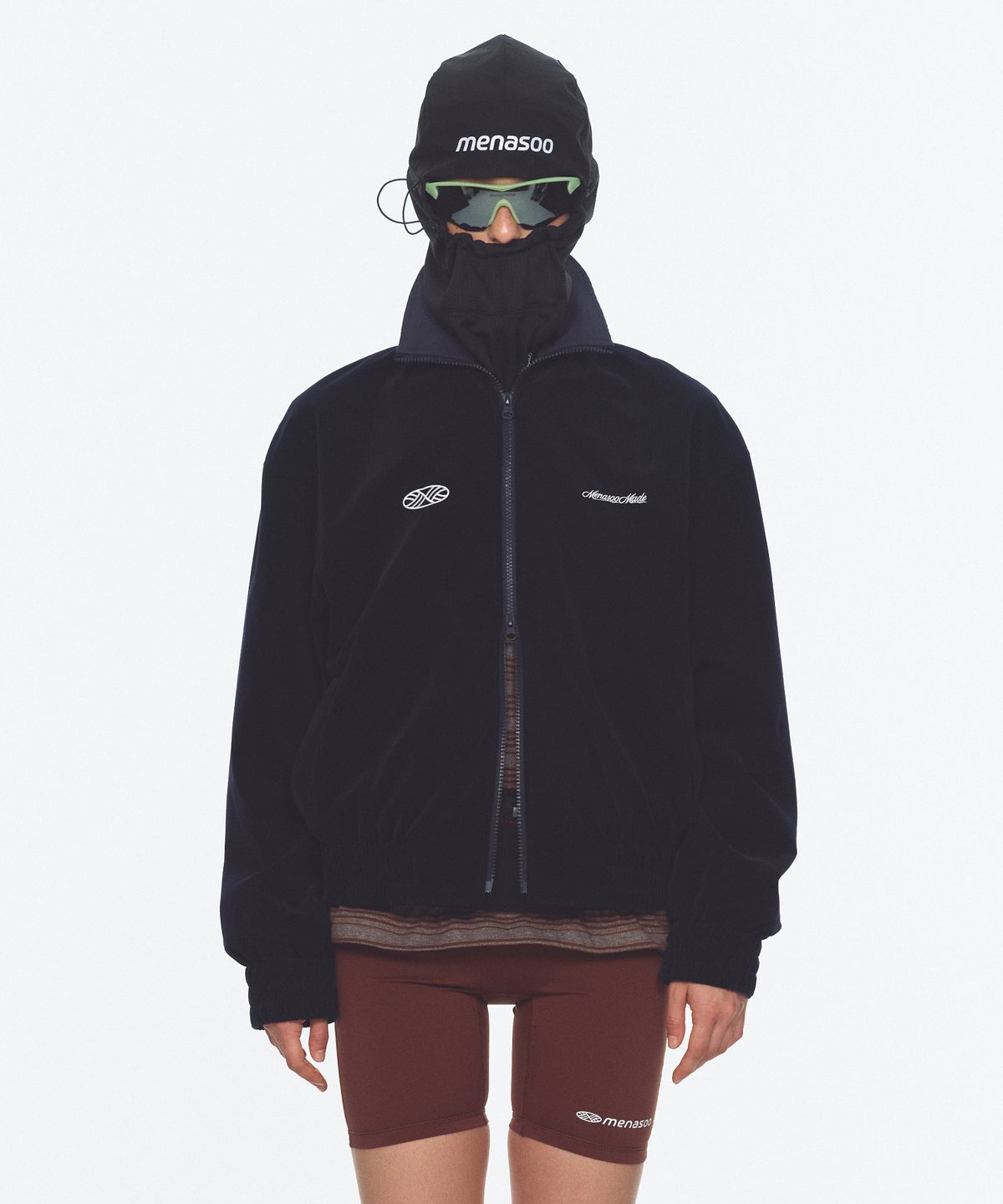 미나수(MENASOO) Menasoo Made Corduroy Nylon Jacket_Navy
