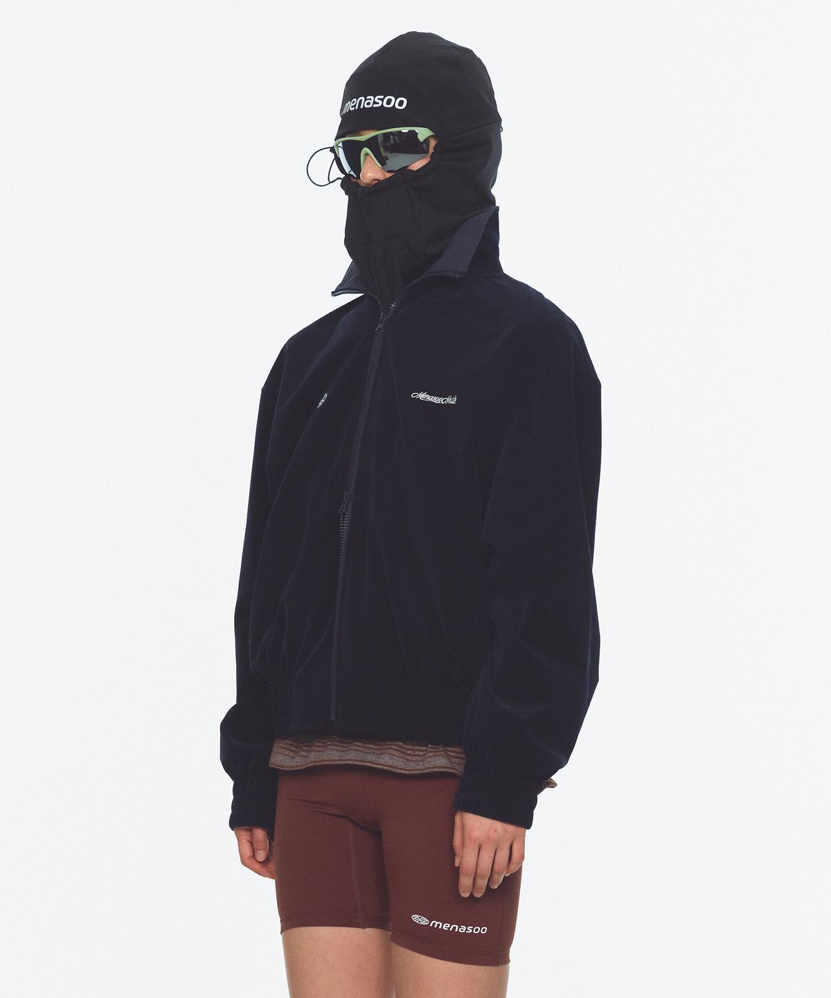 미나수(MENASOO) Menasoo Made Corduroy Nylon Jacket_Navy