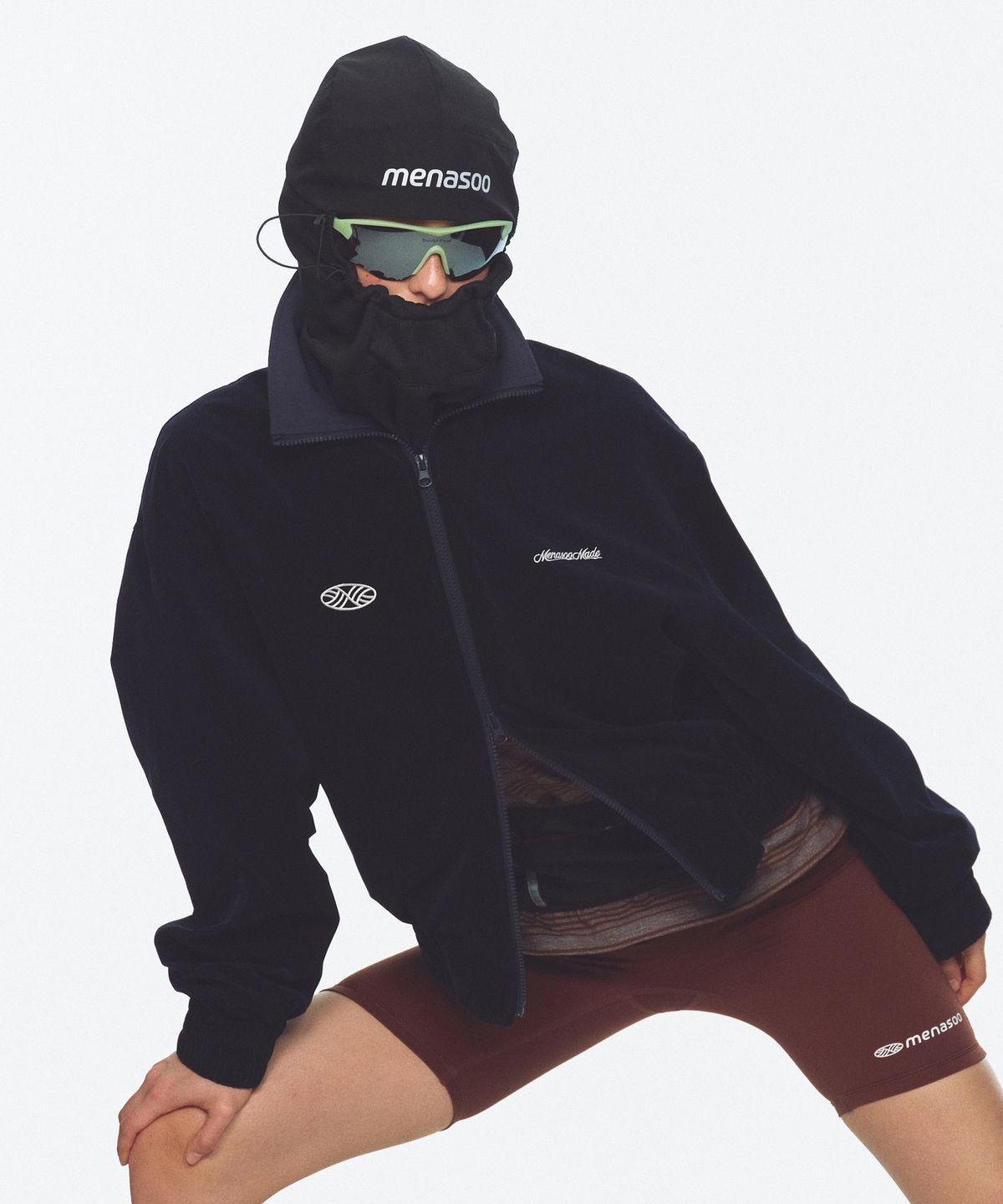 미나수(MENASOO) Menasoo Made Corduroy Nylon Jacket_Navy
