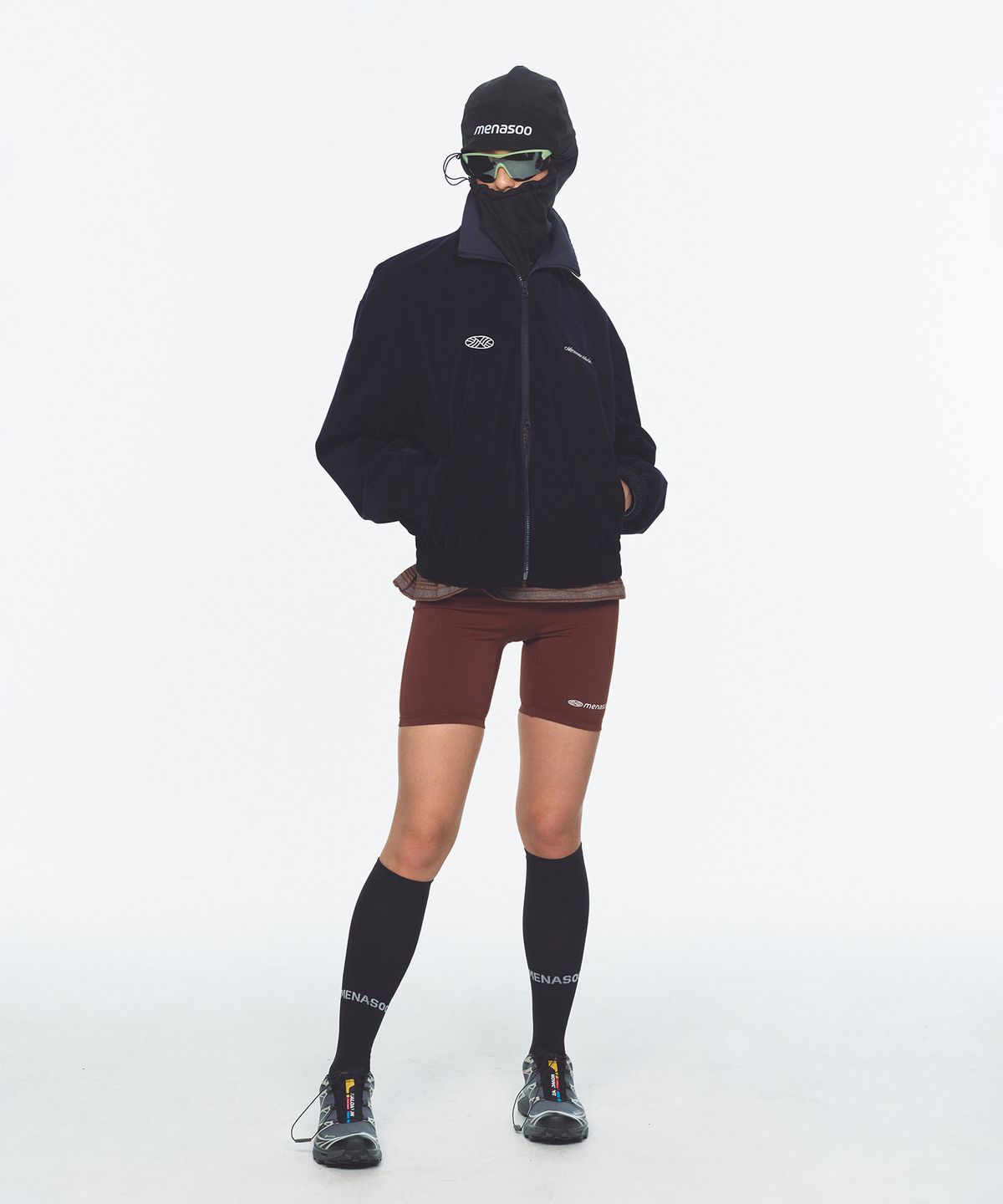 미나수(MENASOO) Menasoo Made Corduroy Nylon Jacket_Navy
