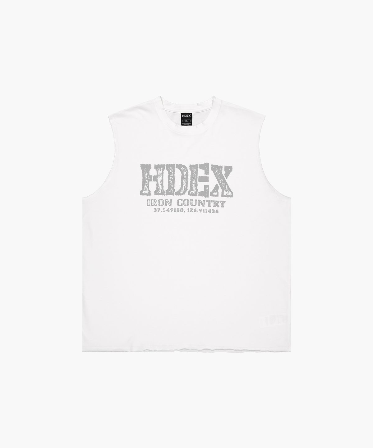 에이치덱스(HDEX) 브레이킹 데미지 슬리브리스 (White)