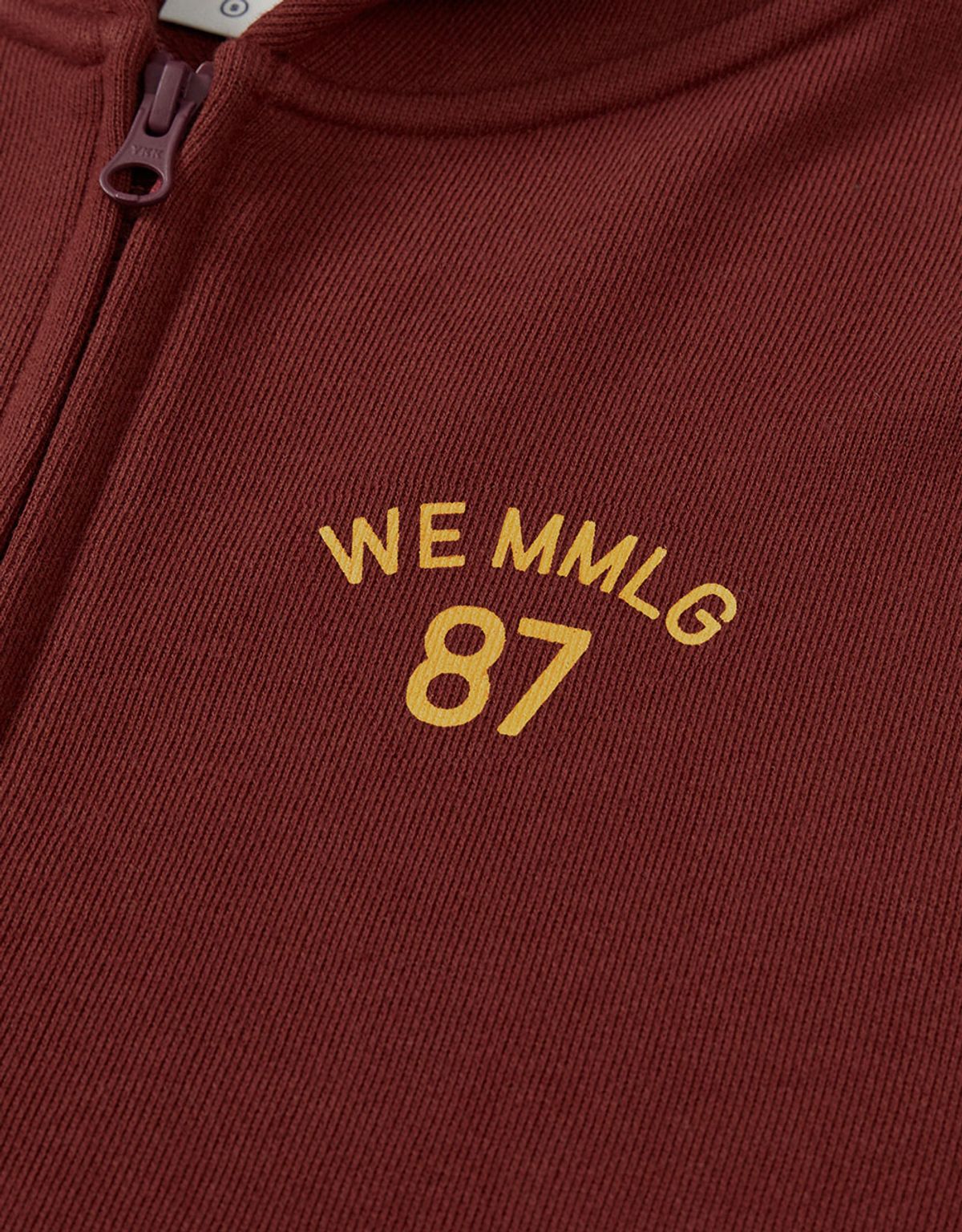 엠엠엘지(MMLG) [Mmlg] WE HOOD ZIPUP (CRANBERRY)