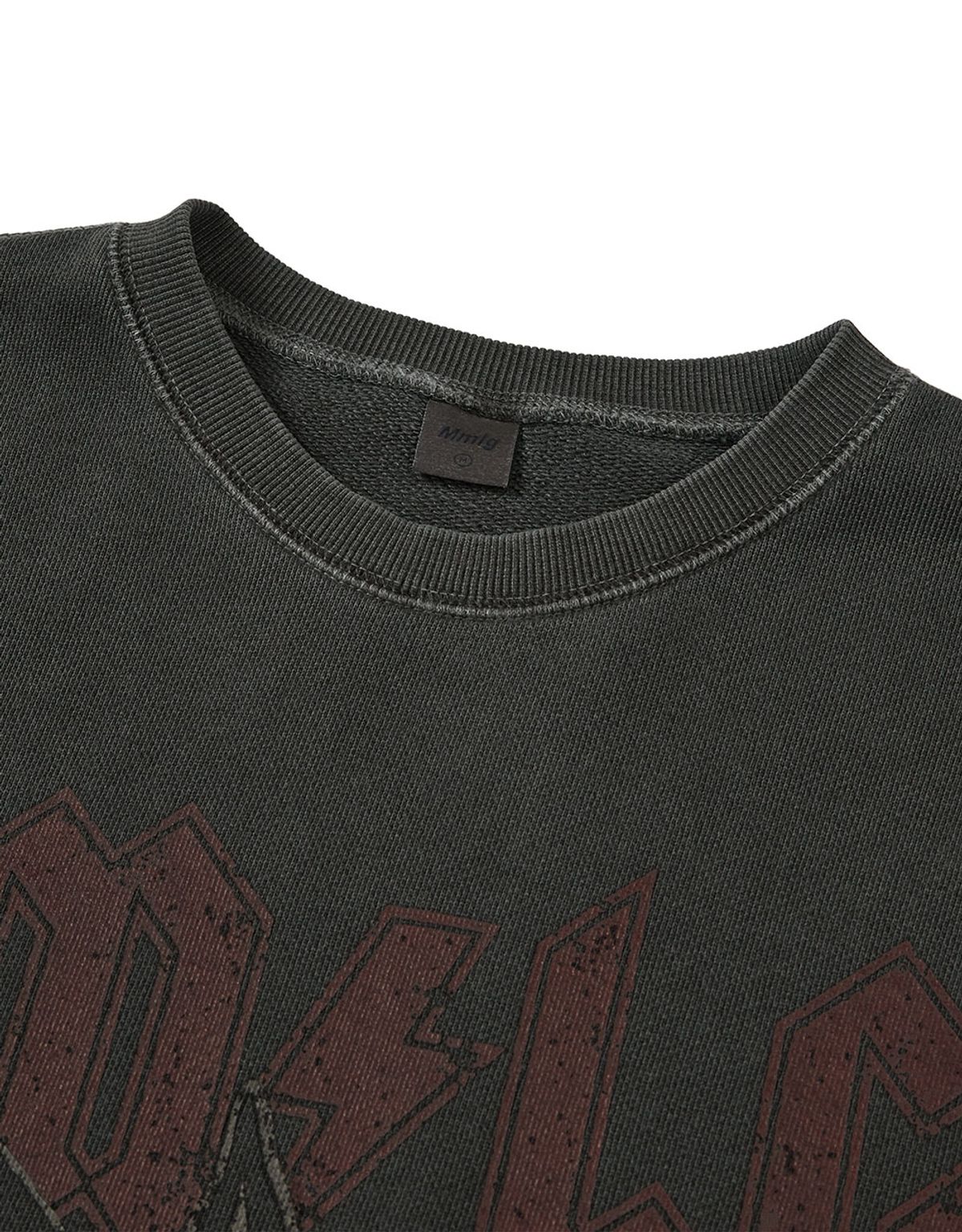 엠엠엘지(MMLG) [Mmlg] DYED MELGE ROCK SWEAT (CHARCOAL)