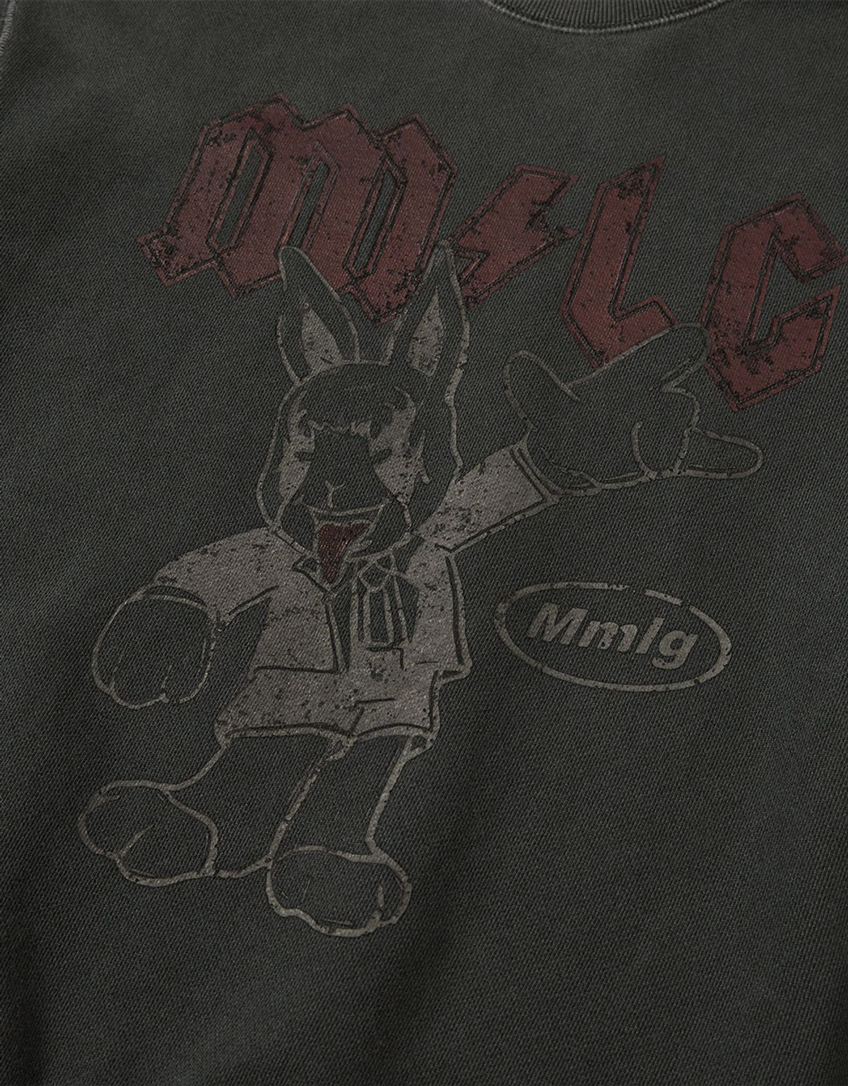 엠엠엘지(MMLG) [Mmlg] DYED MELGE ROCK SWEAT (CHARCOAL)