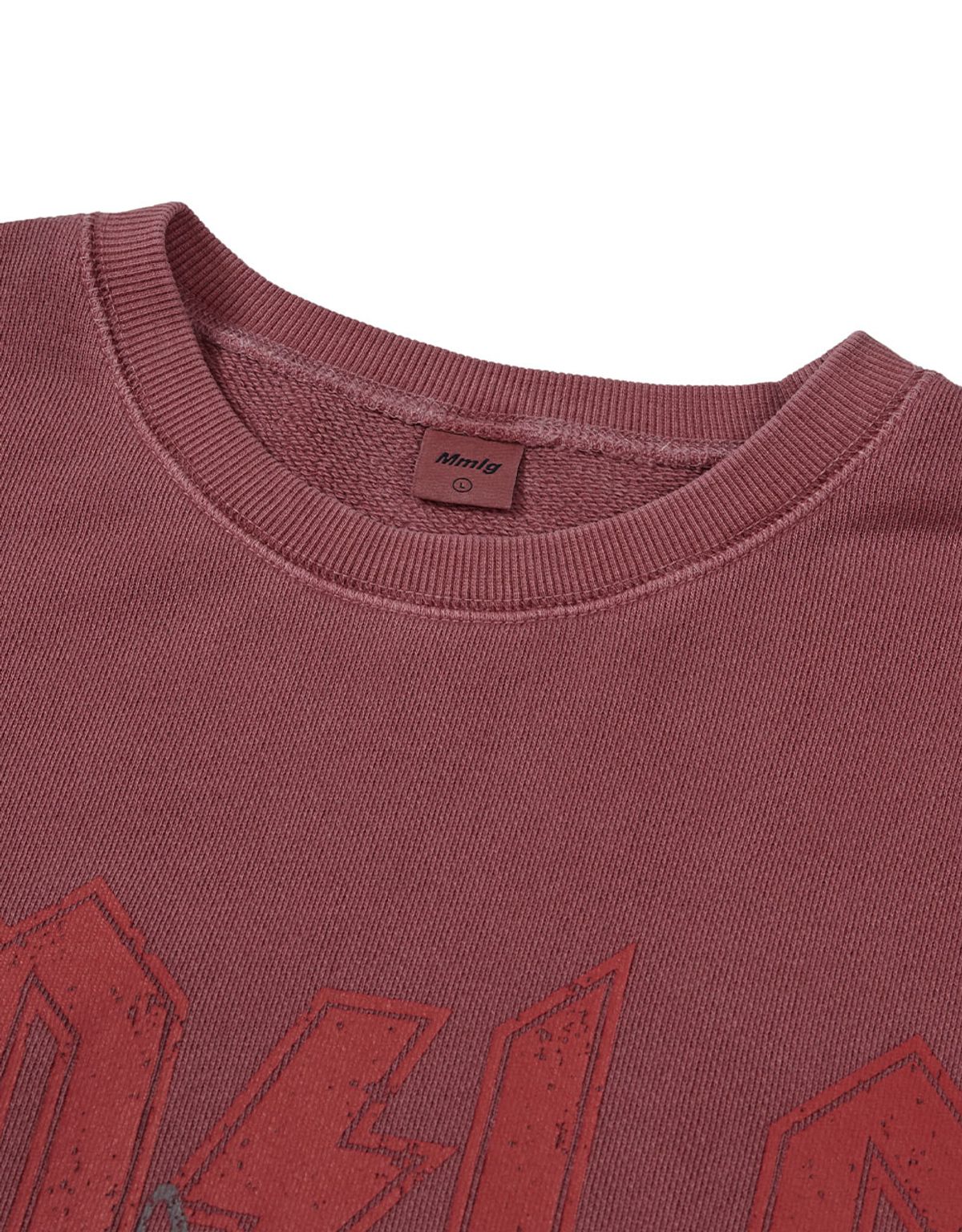 엠엠엘지(MMLG) [Mmlg] DYED MELGE ROCK SWEAT (RED)